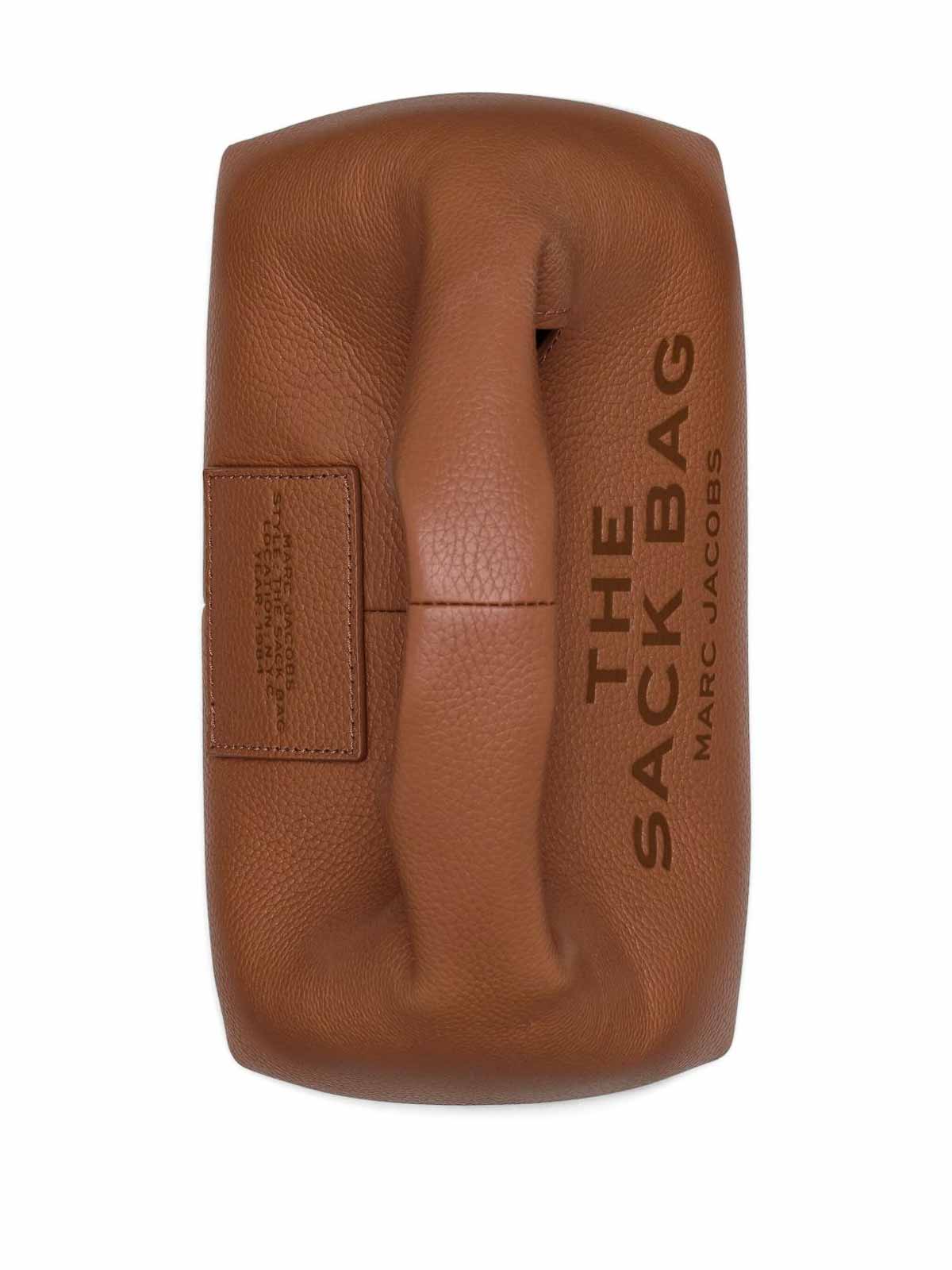 Marc Jacobs The Mini Sack Leather Handbag In Brown