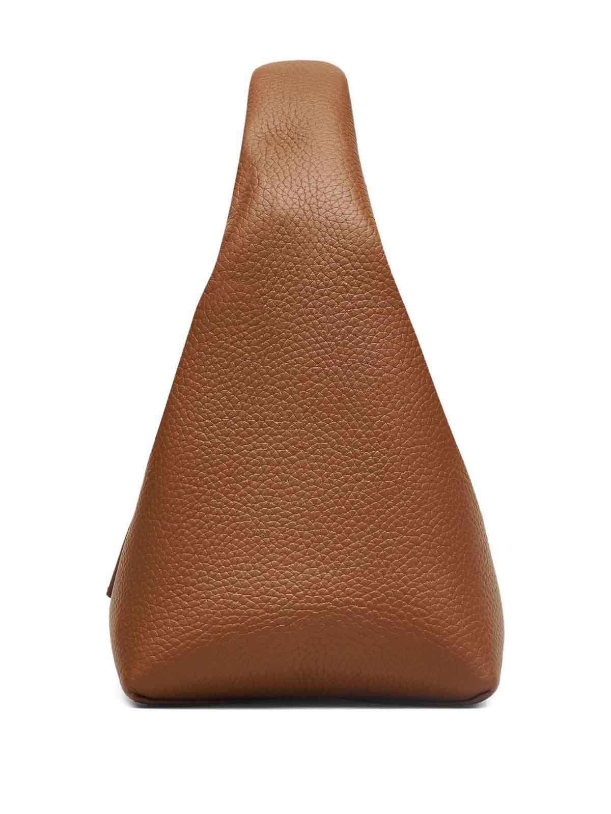 Marc Jacobs The Mini Sack Leather Handbag In Brown