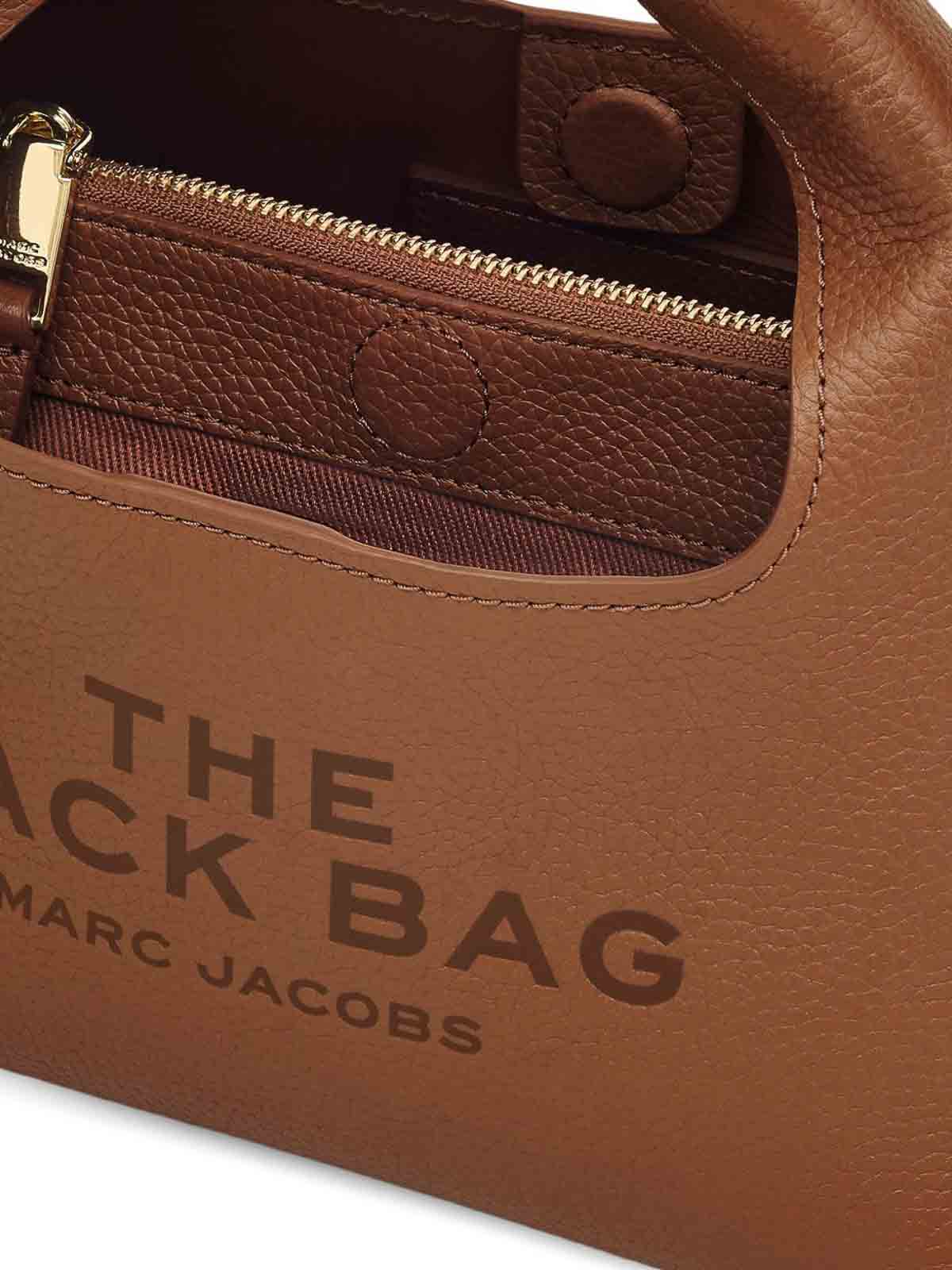 Marc Jacobs The Mini Sack Leather Handbag In Brown