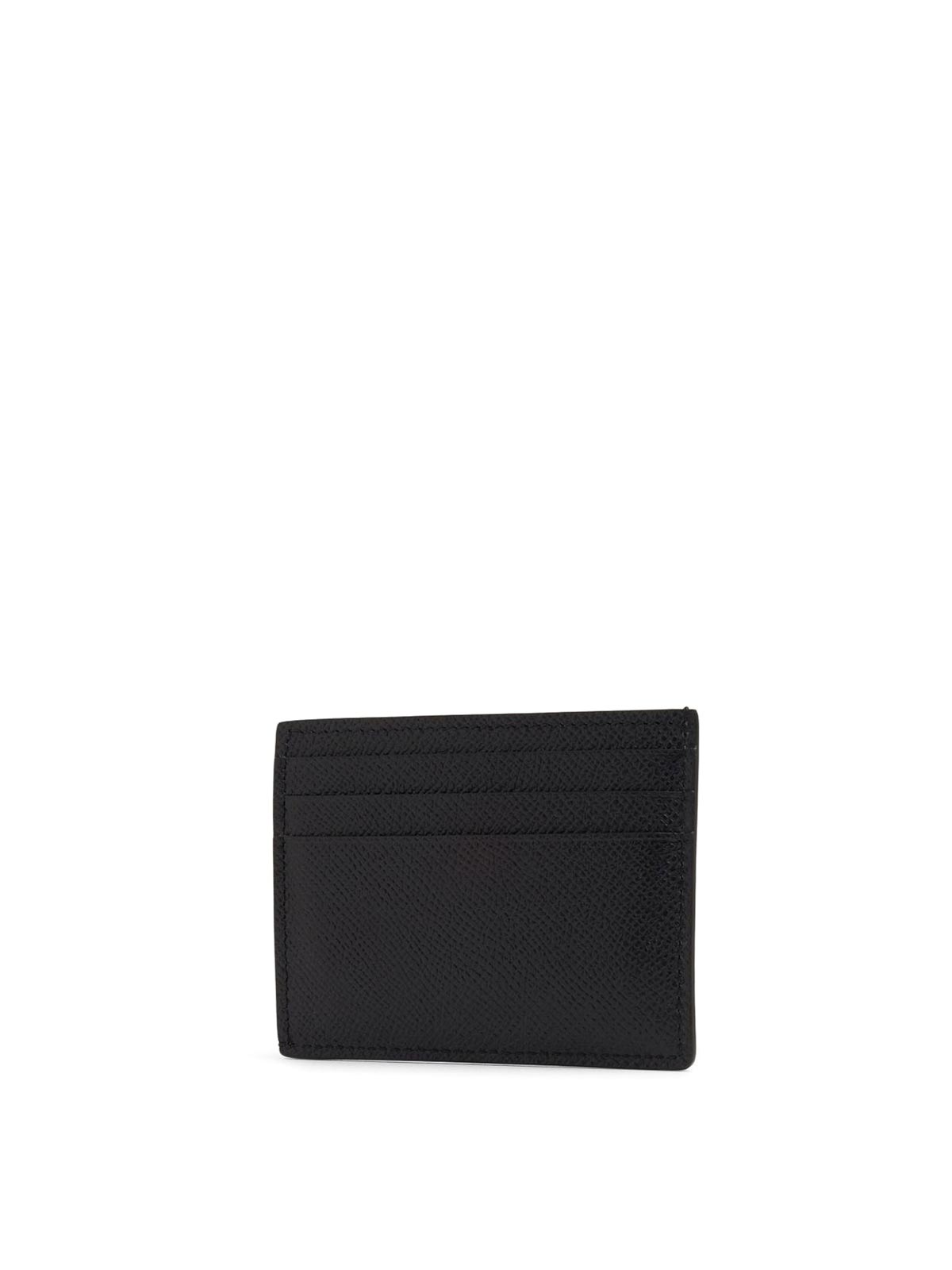 Tom Ford Logo-plaque Leather Cardholder In Black