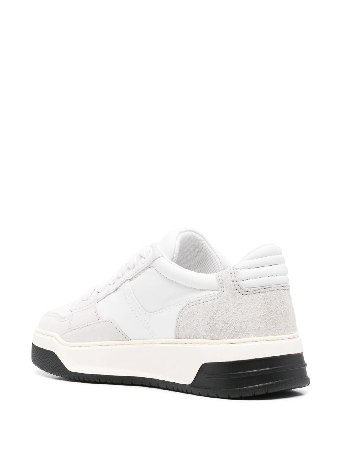 Hogan Chamallow Suede And Nappa Two-tone Sneakers In Black