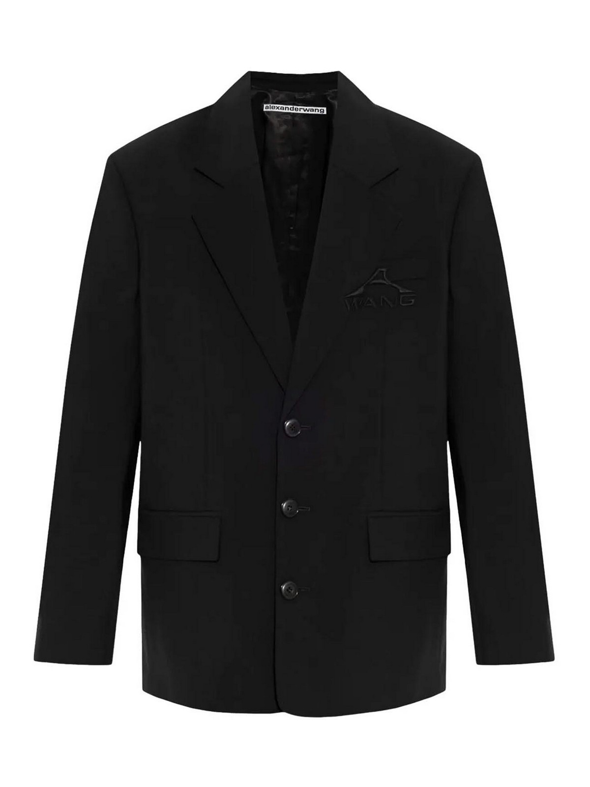 Alexander Wang Jacket With Logo In Black