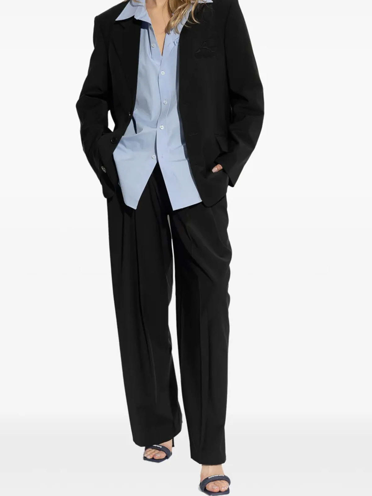 Alexander Wang Jacket With Logo In Black