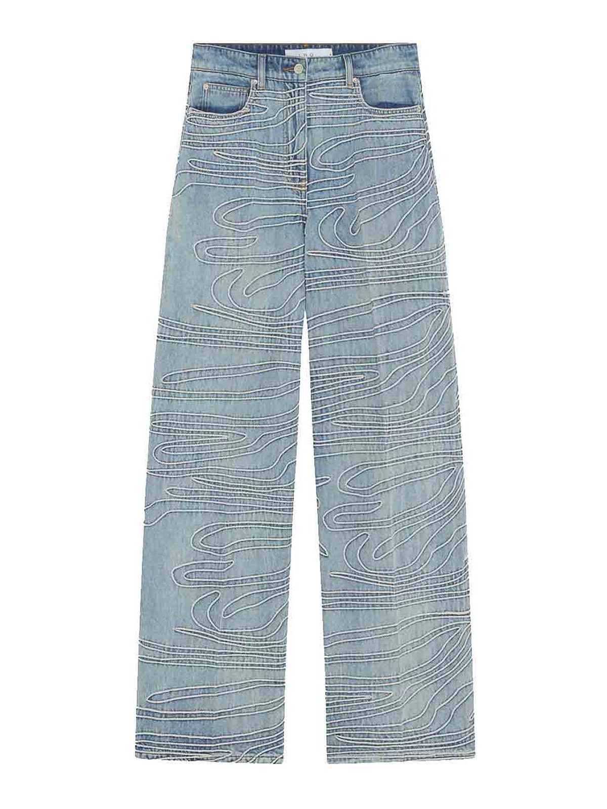 Iro Jeans With Belt Loops In Gray