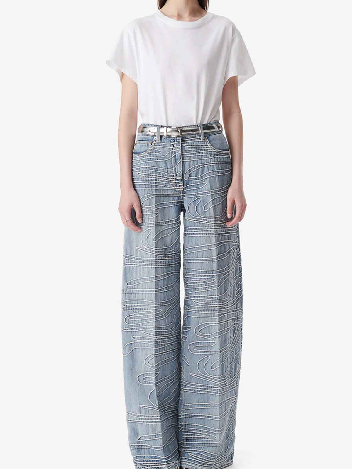 Iro Jeans With Belt Loops In Gray