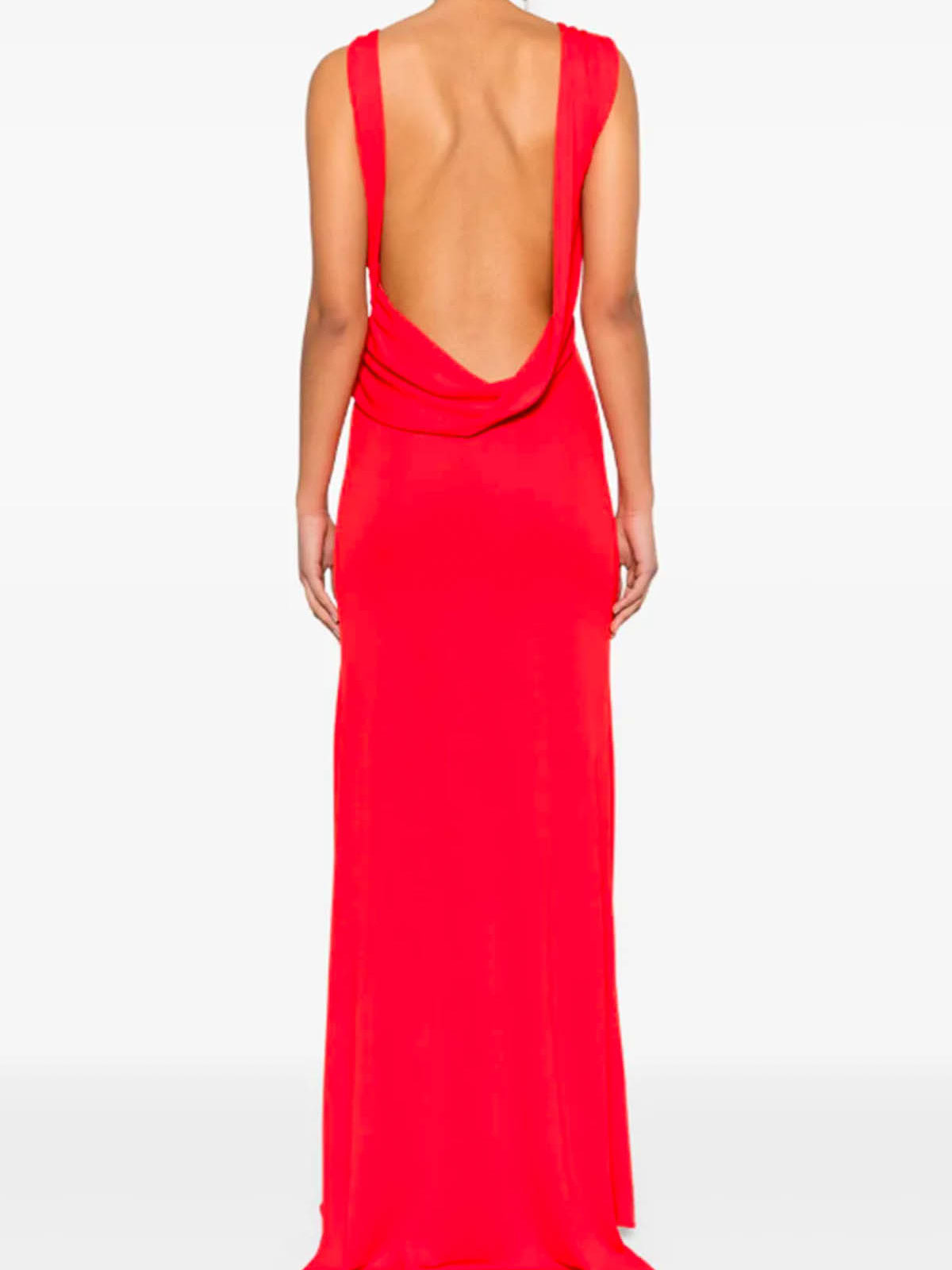 The Andamane Midi Dress In Red