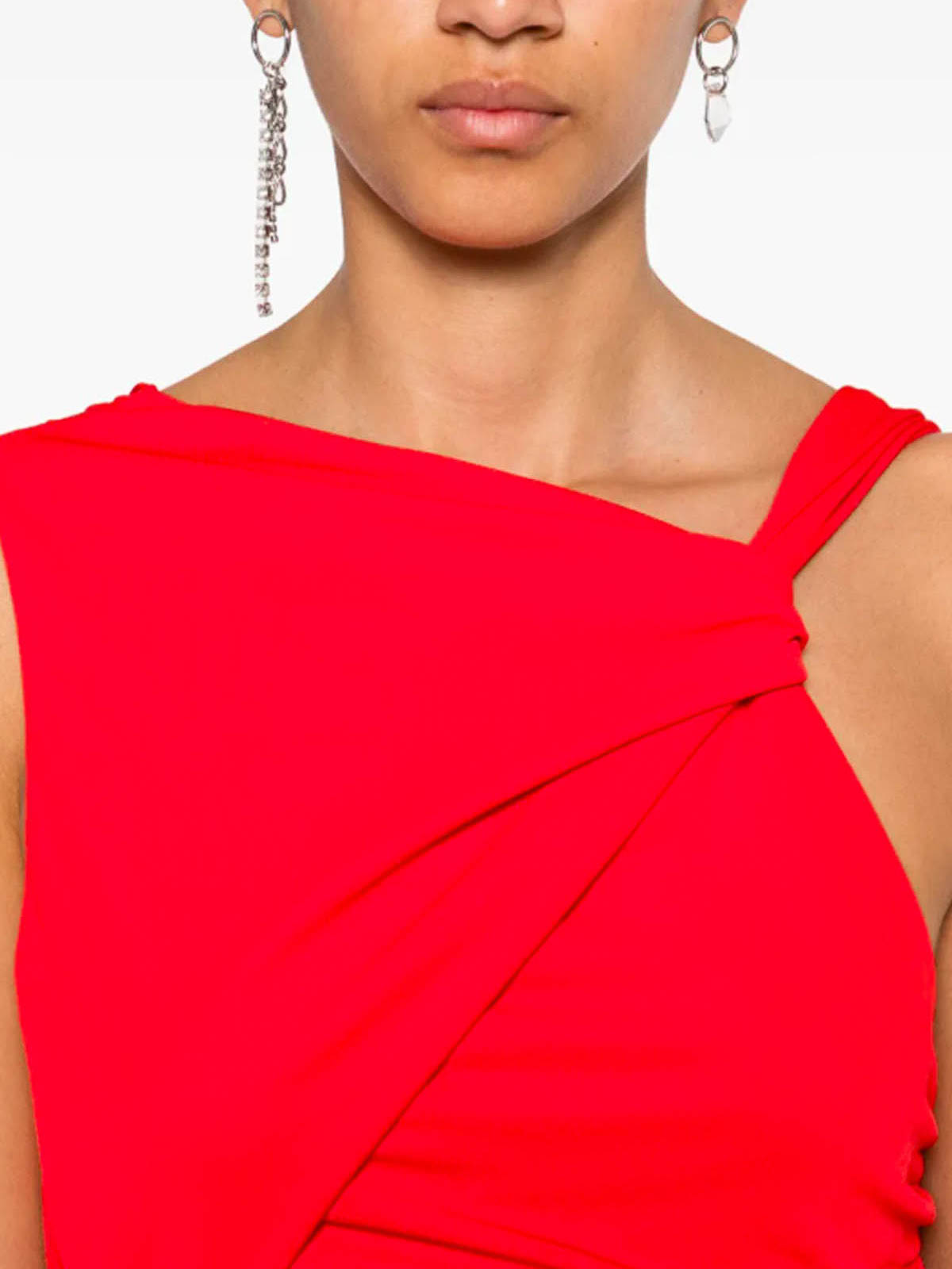 The Andamane Midi Dress In Red