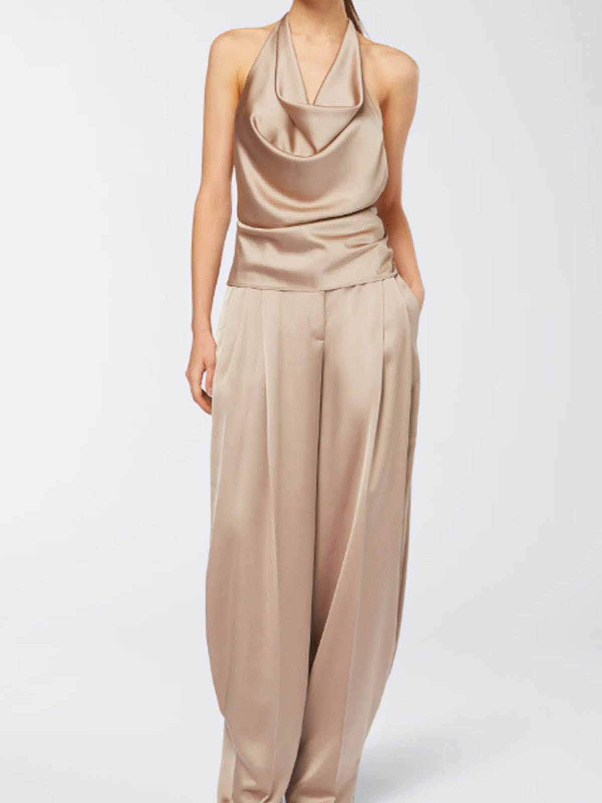 The Andamane Top In Gold