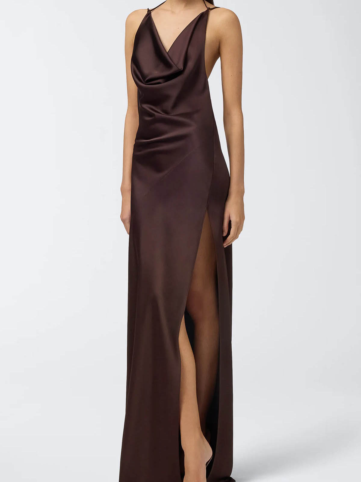 The Andamane Vera Dress In Brown