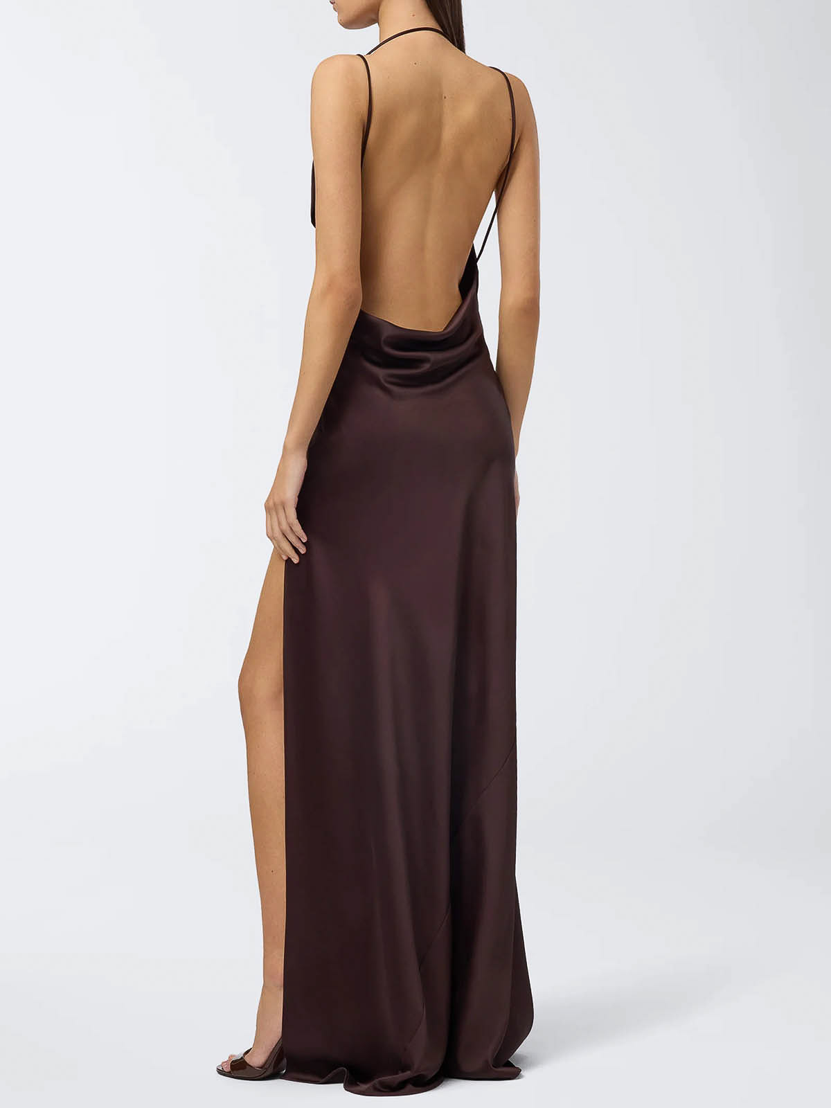 The Andamane Vera Dress In Brown