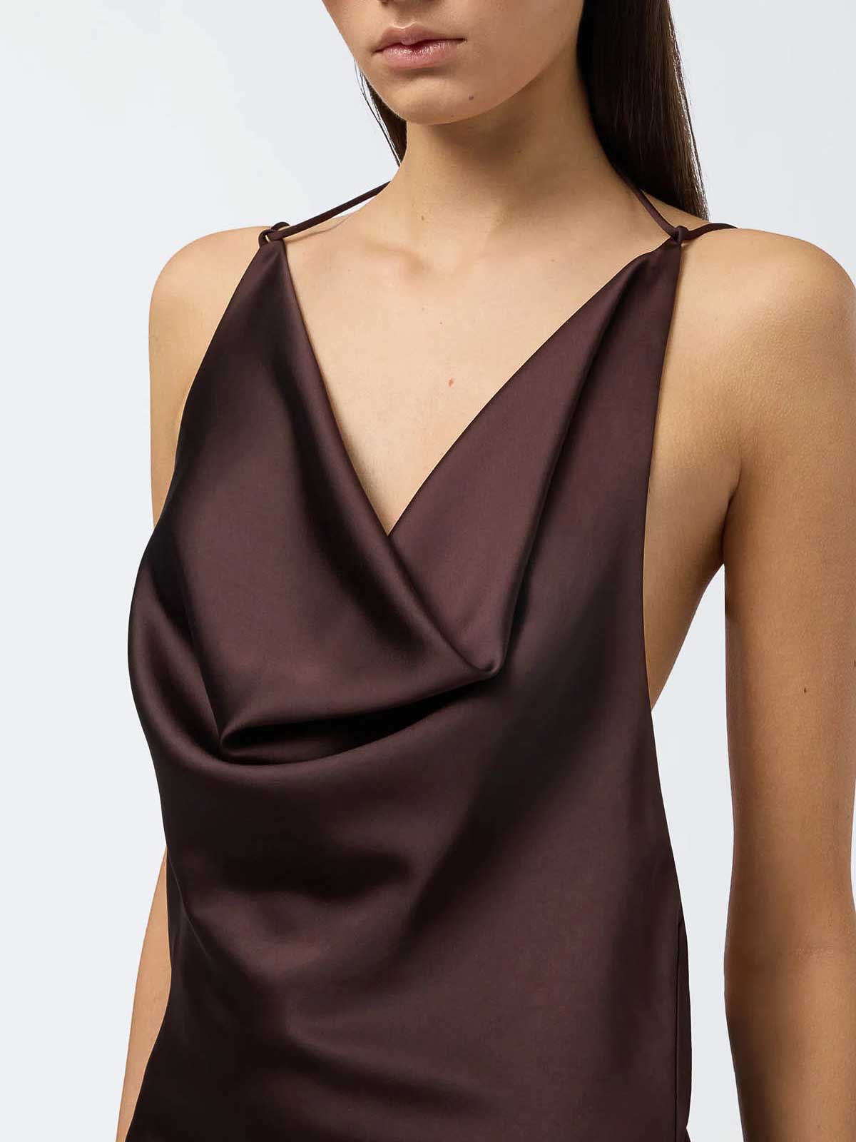 The Andamane Vera Dress In Brown