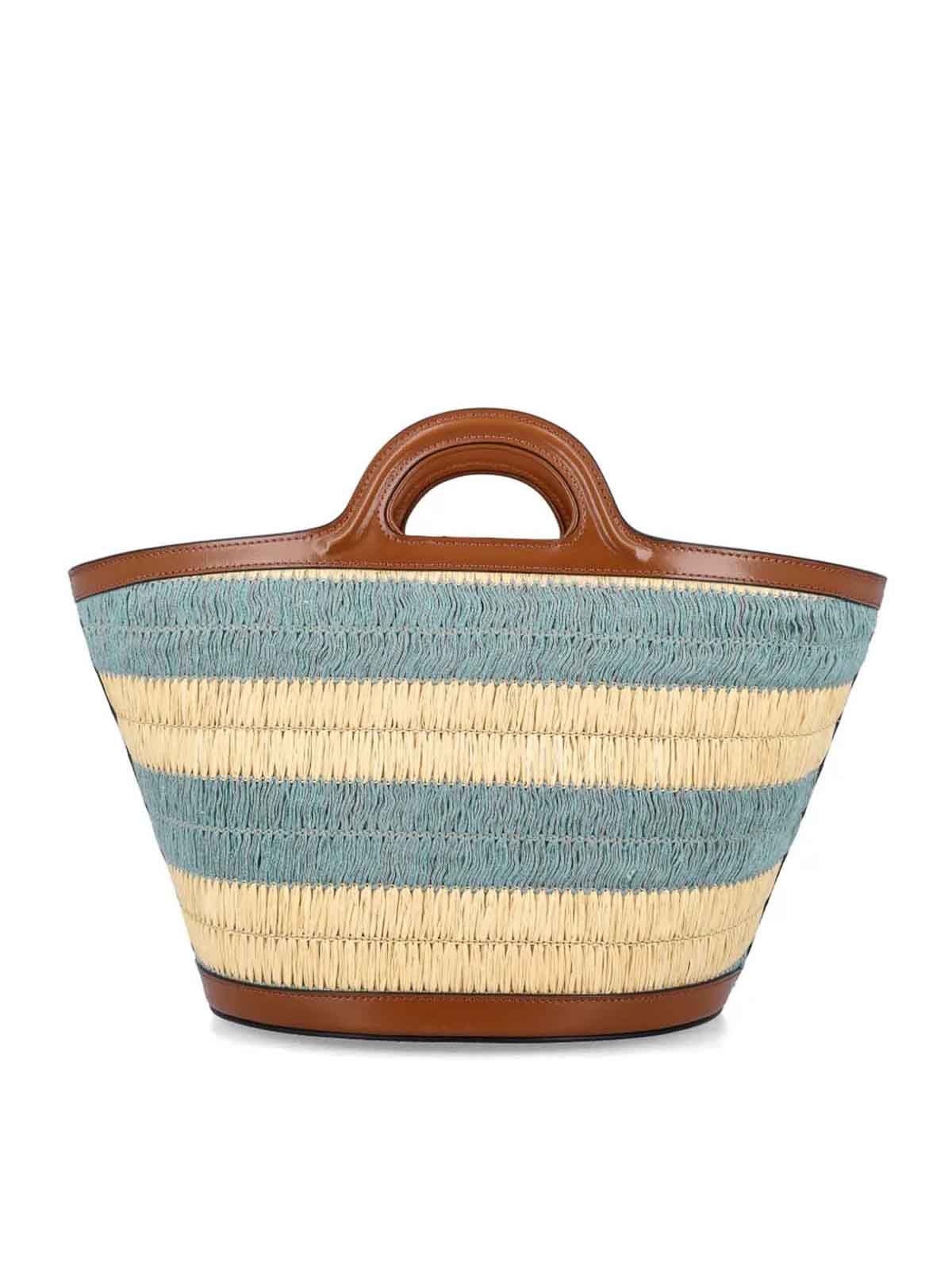 Marni Logo Embroidered Tote Bag In Multi