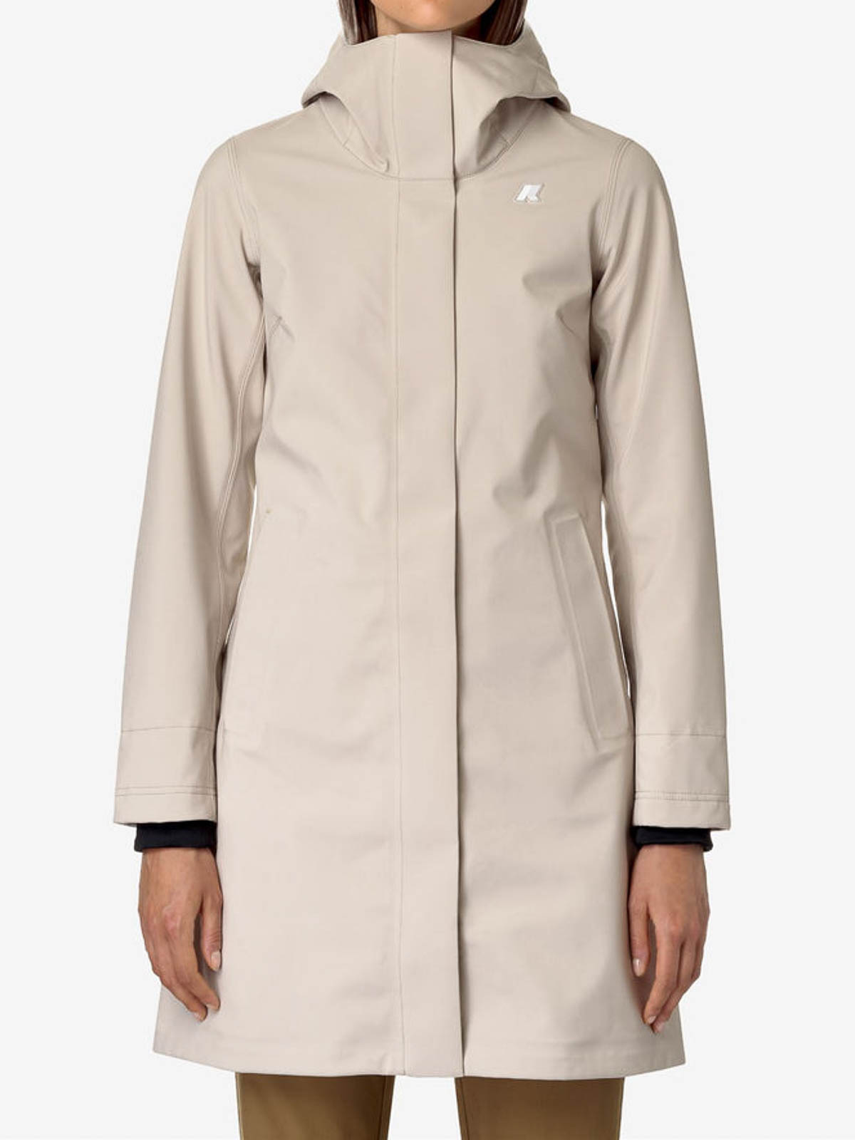 K-way Parka Denise St Warm Double Beige In Neutral