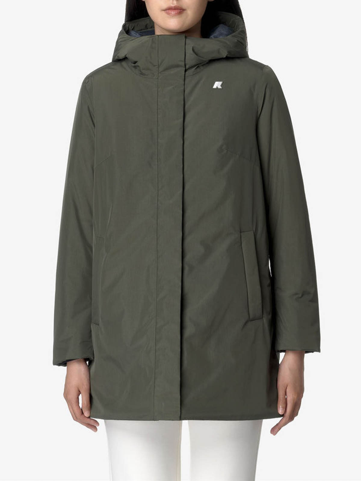 K-way Sophie Soft Touch Marmotta In Green