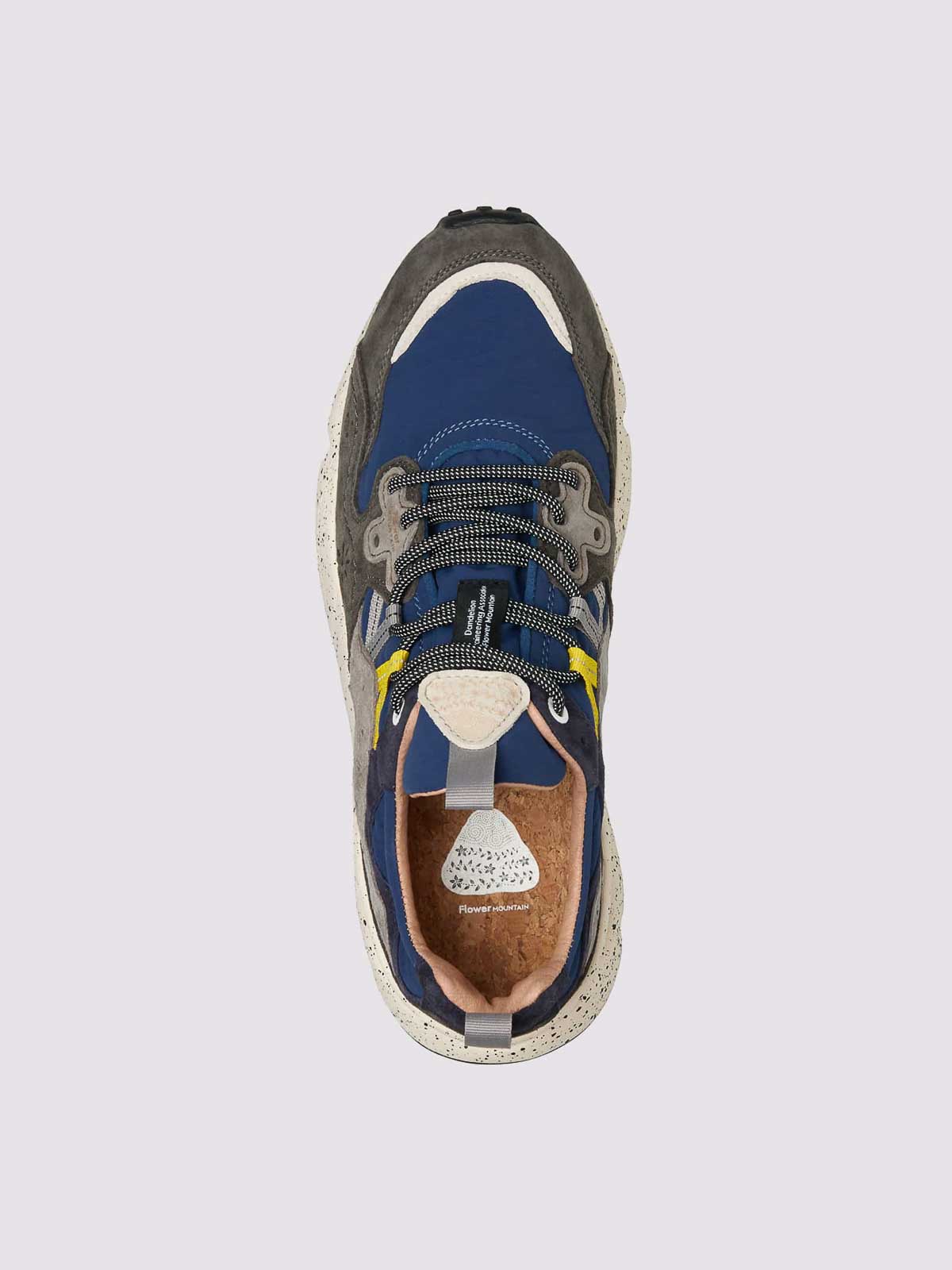 Flower Mountain Panel Design Sneakers In Gray