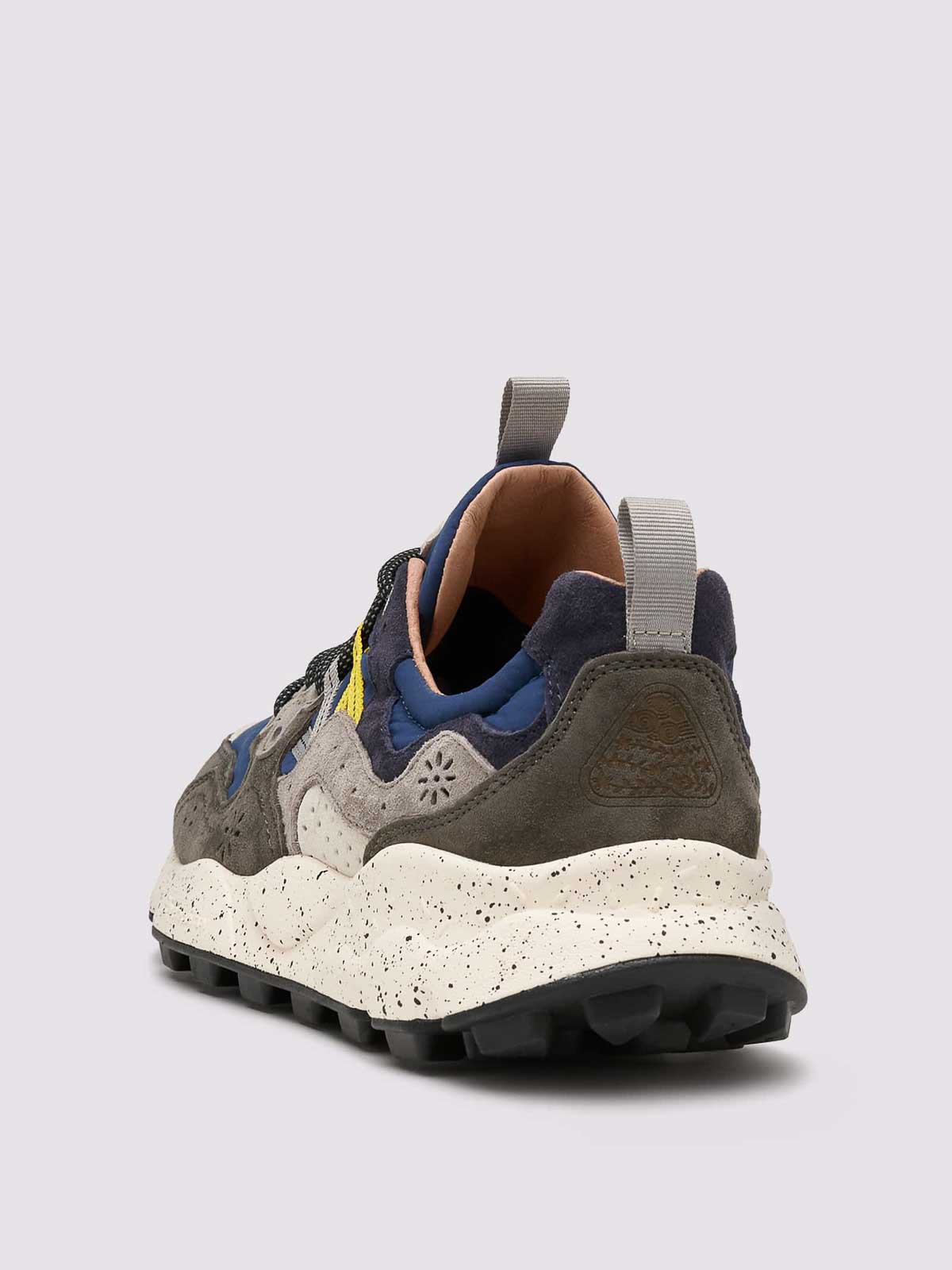 Flower Mountain Panel Design Sneakers In Gray