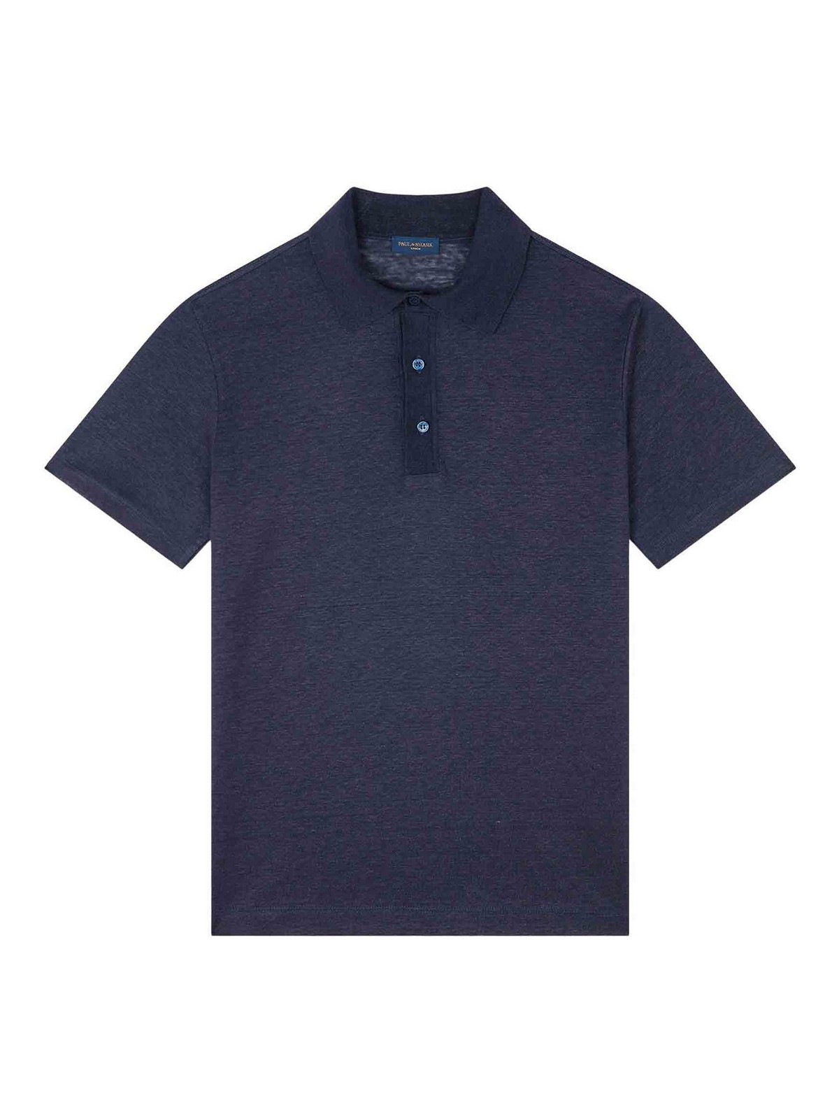 Paul & Shark Linen Jersey Pole In Blue