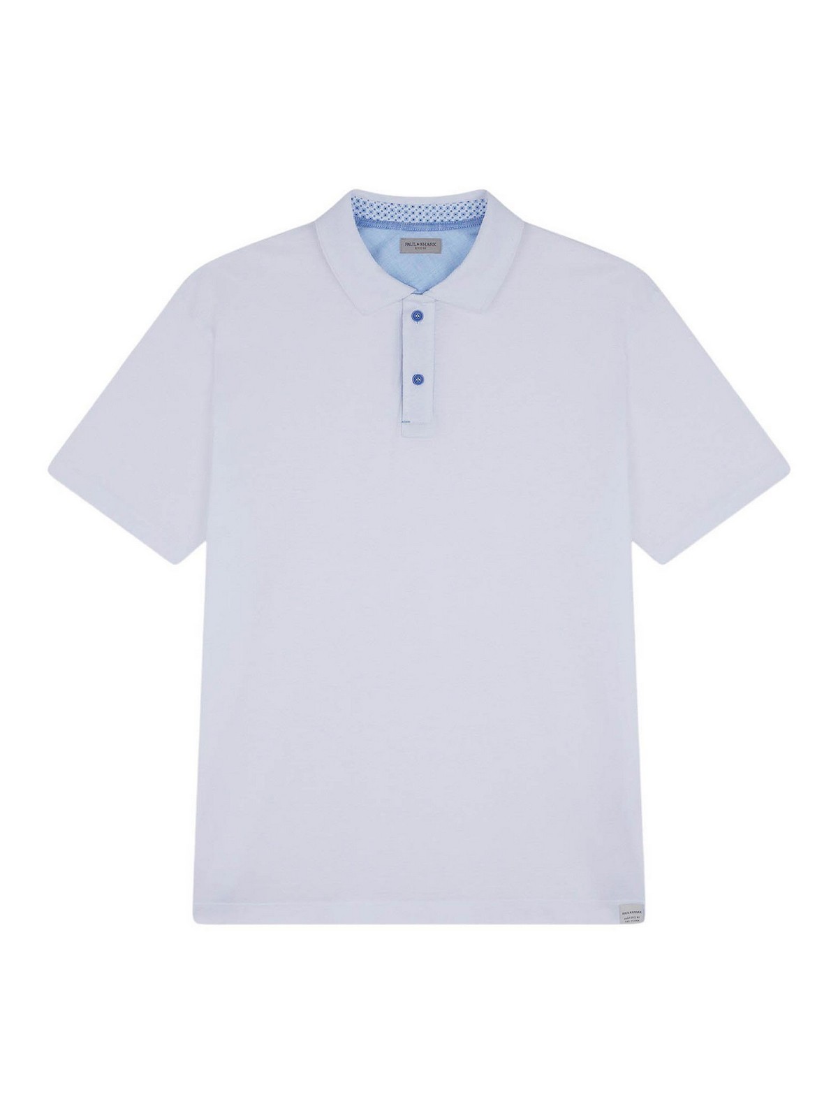 Paul & Shark Polo X-soft Jersey Con Dettagli In Lino In White
