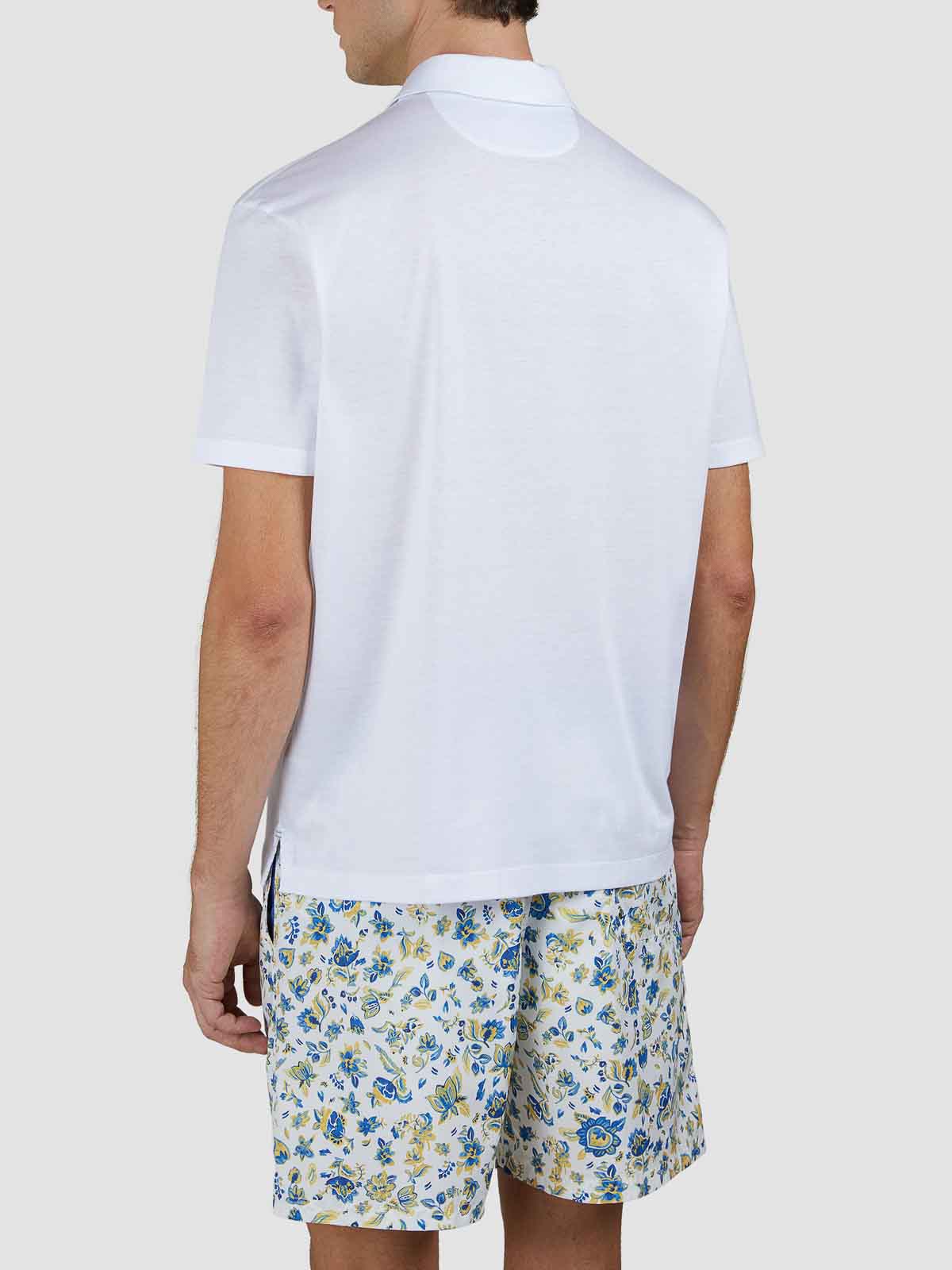 Paul & Shark Polo X-soft Jersey Con Dettagli In Lino In White