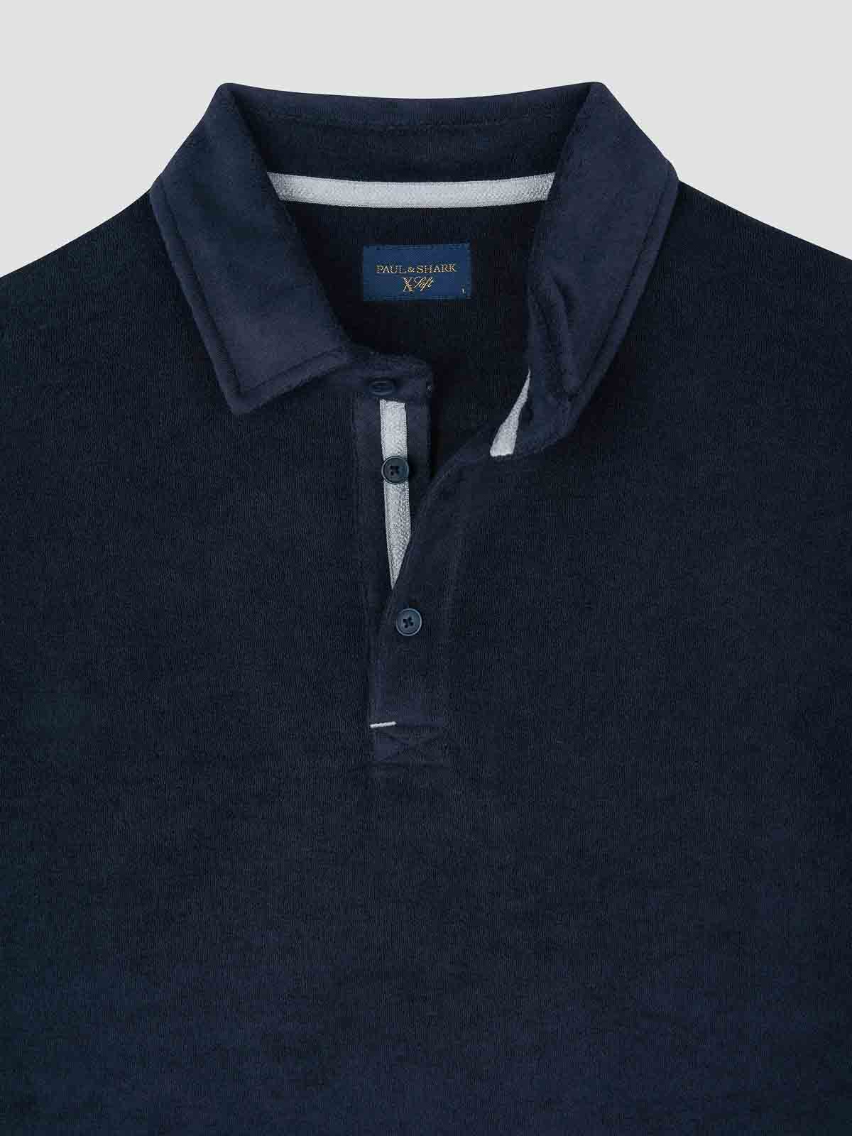 Paul & Shark Polo X Soft Toweling In Blue