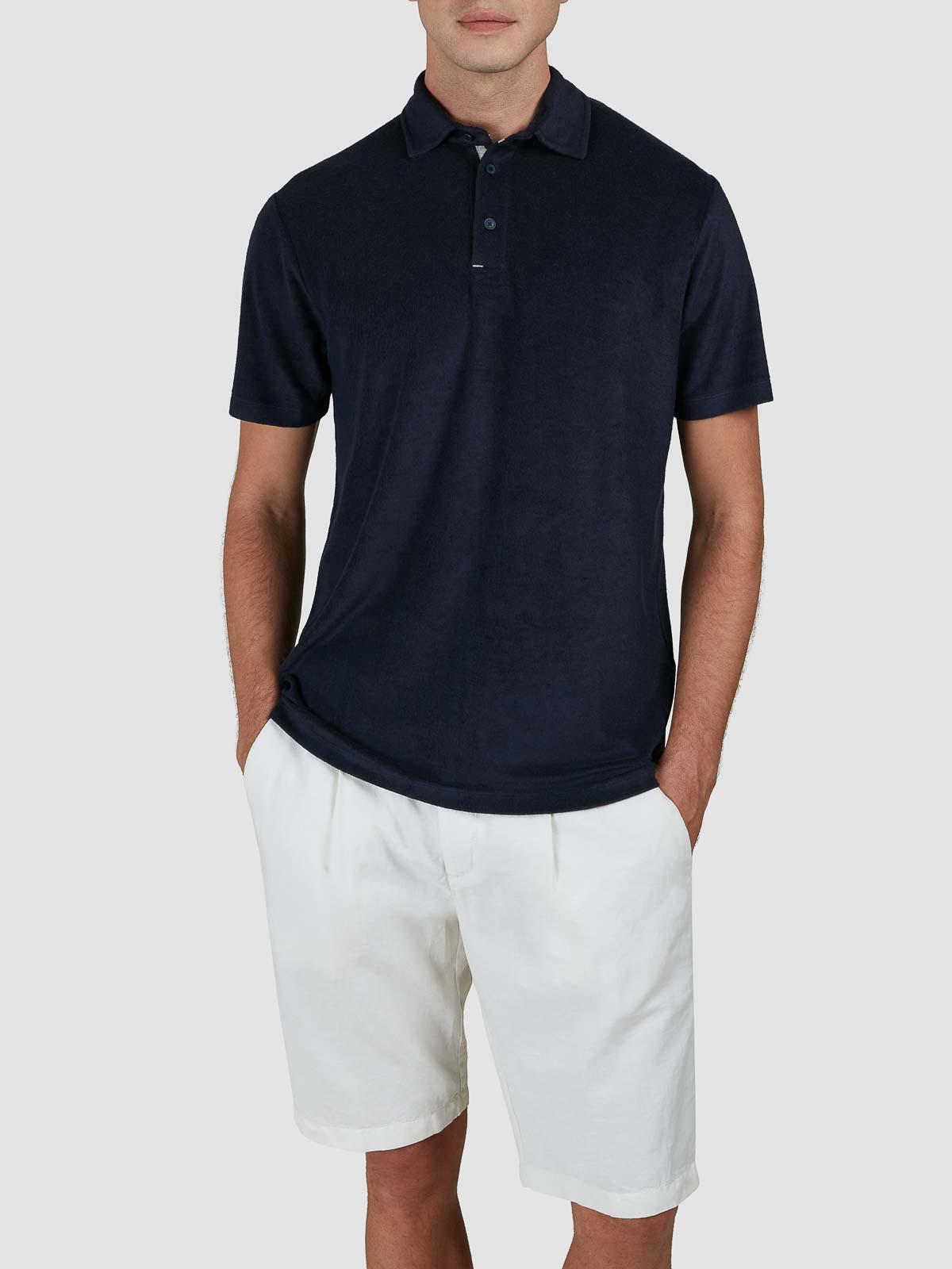Paul & Shark Polo X Soft Toweling In Blue