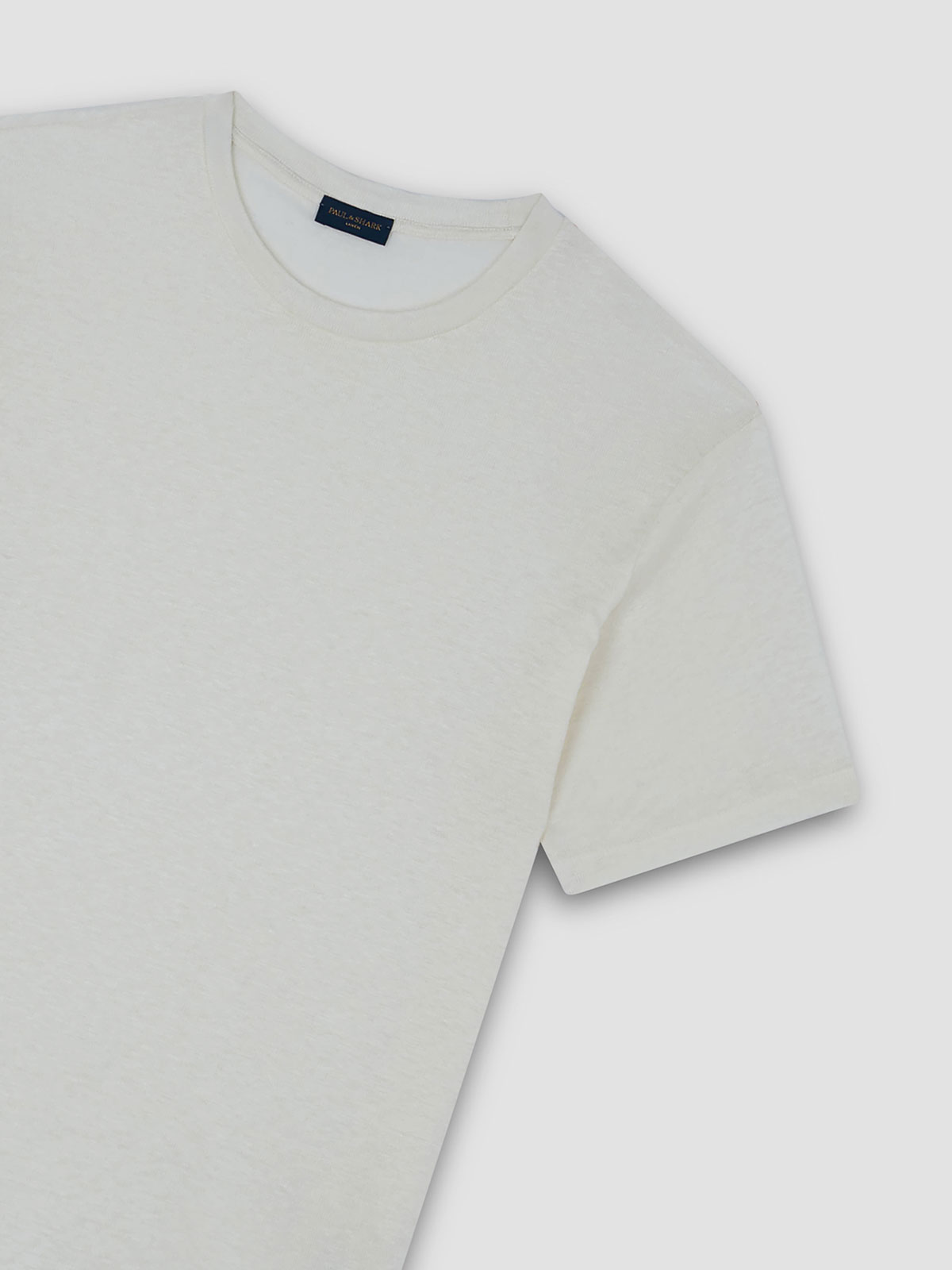 Paul & Shark T-shirt In Jersey Di Lino In Neutral