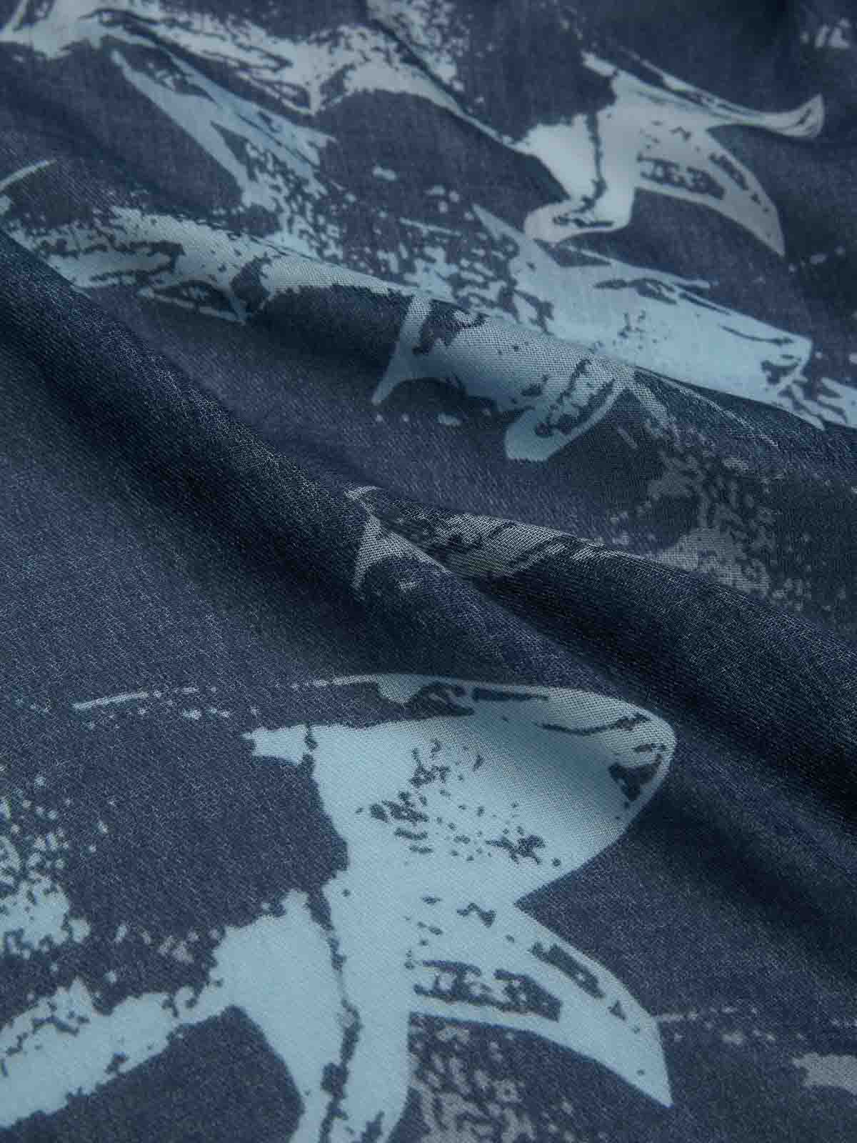 Paul & Shark Sciarpa Shark All Over In Blue