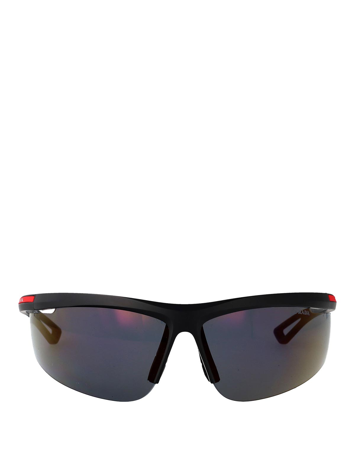 Prada Linea Rossa Lunettes De Soleil - Noir