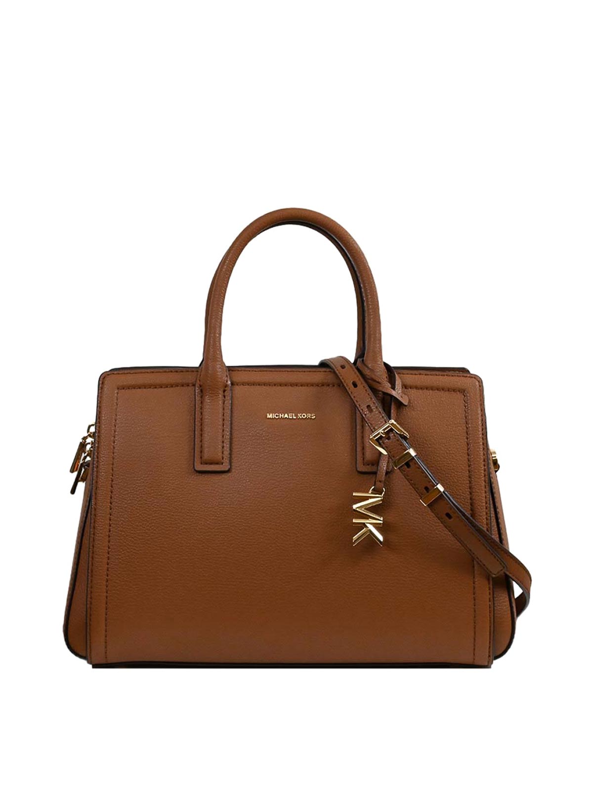 Michael Kors Shoulder Bag Detachable Strap Structured In Brown