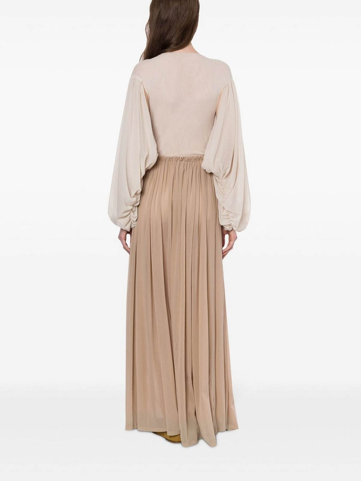 Philosophy Di Lorenzo Serafini Bow Maxi Skirts Elastic Waistband In Neutral