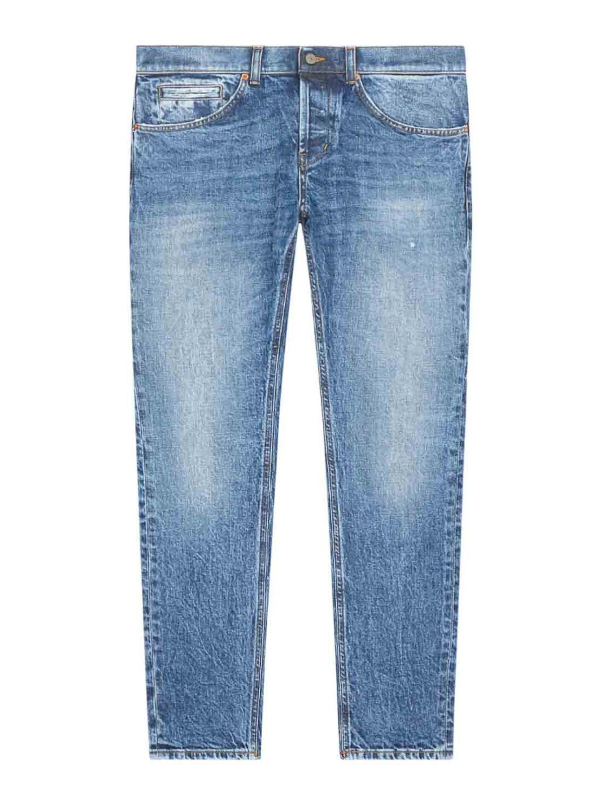 Dondup Jeans With Belt Loops In Blue