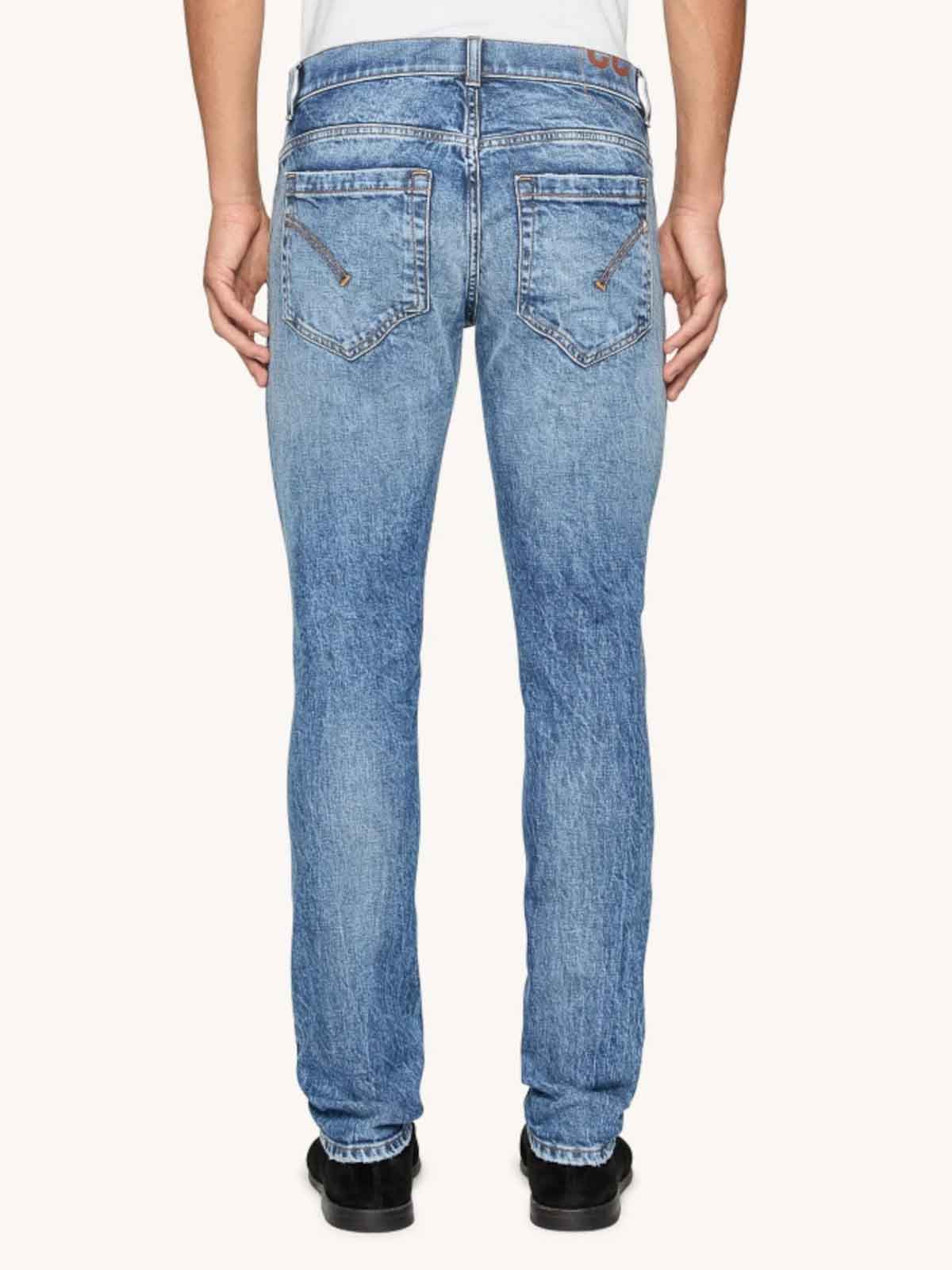 Dondup Jeans With Belt Loops In Blue