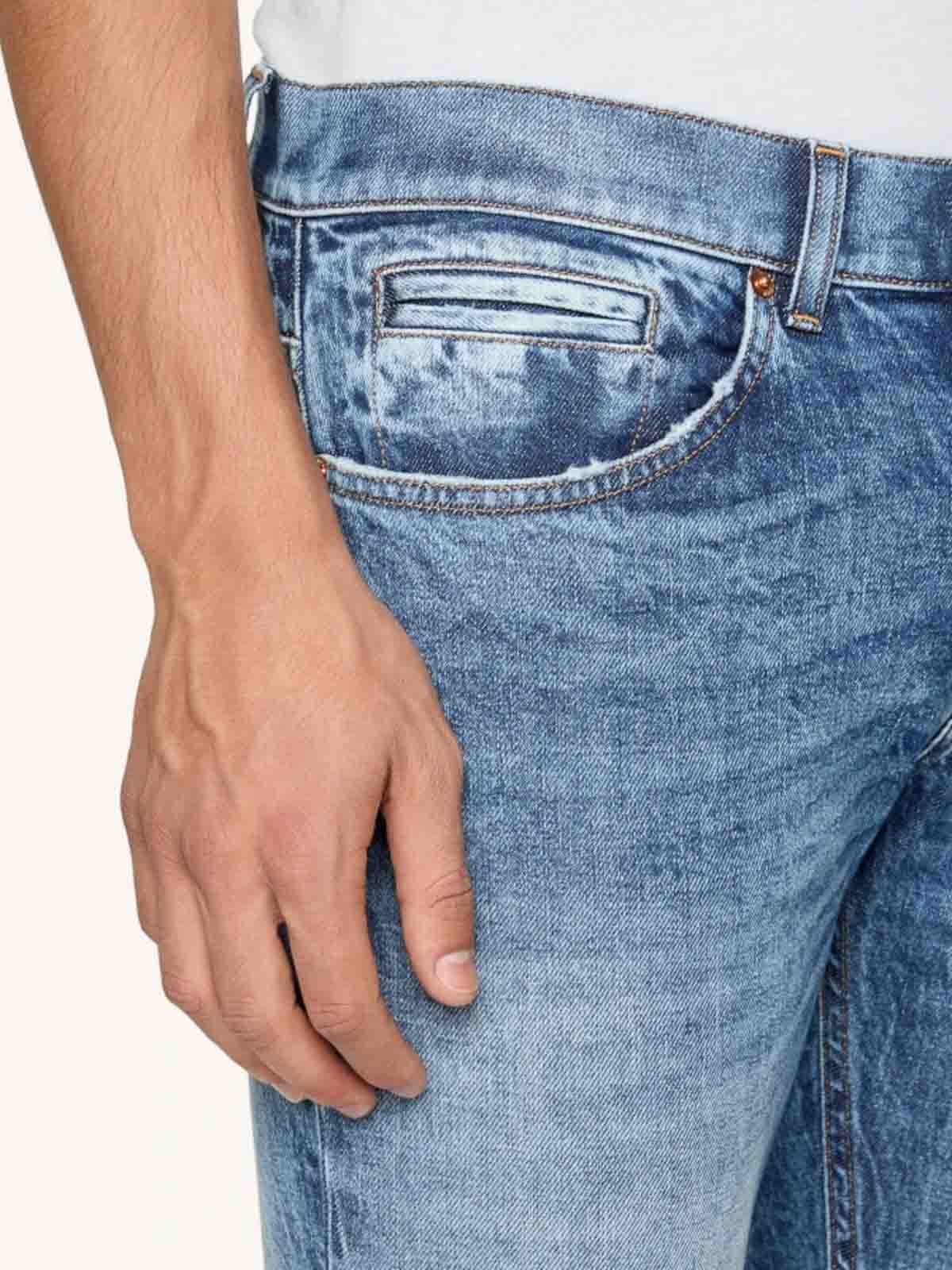 Dondup Jeans With Belt Loops In Blue