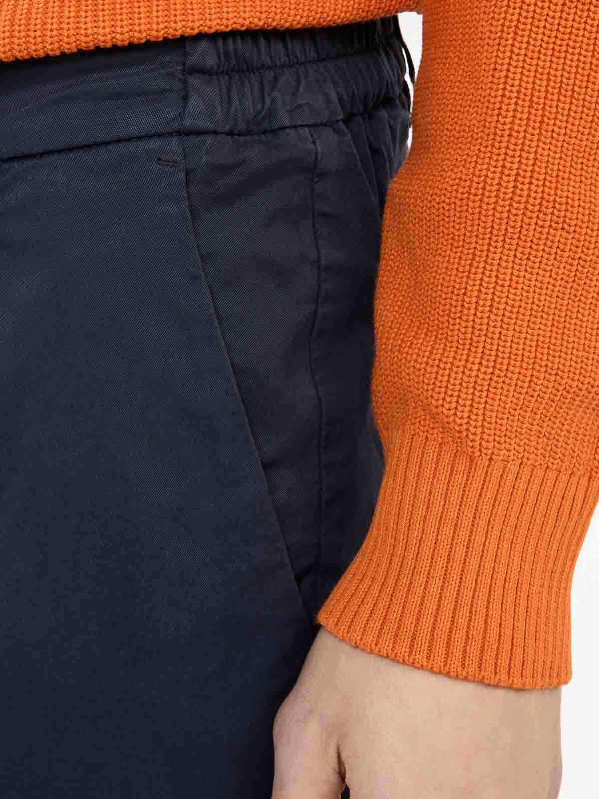 Fay Cotton Chinos In Blue