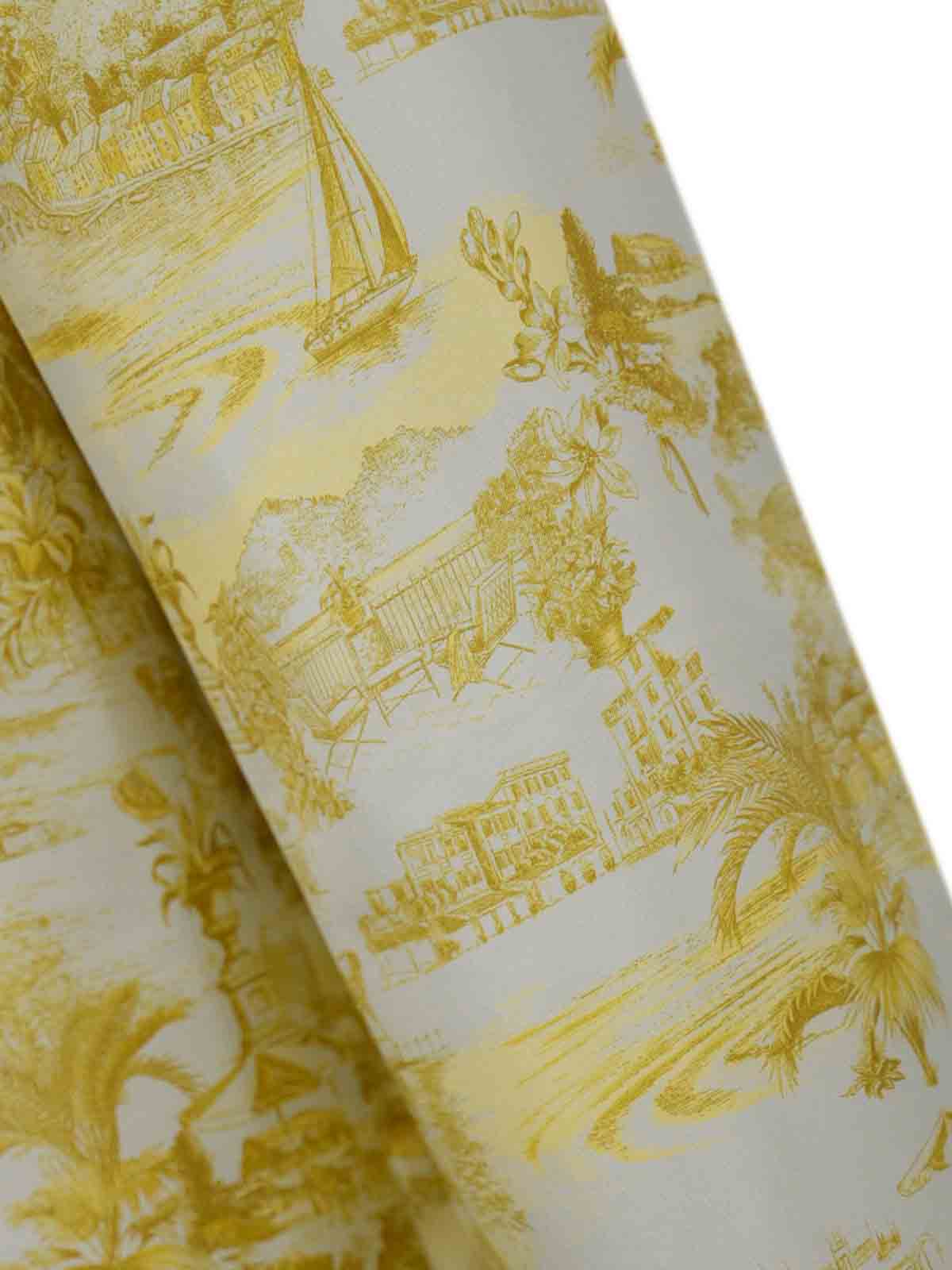 Max Mara Zeus Trousers In Printed Twill In Green