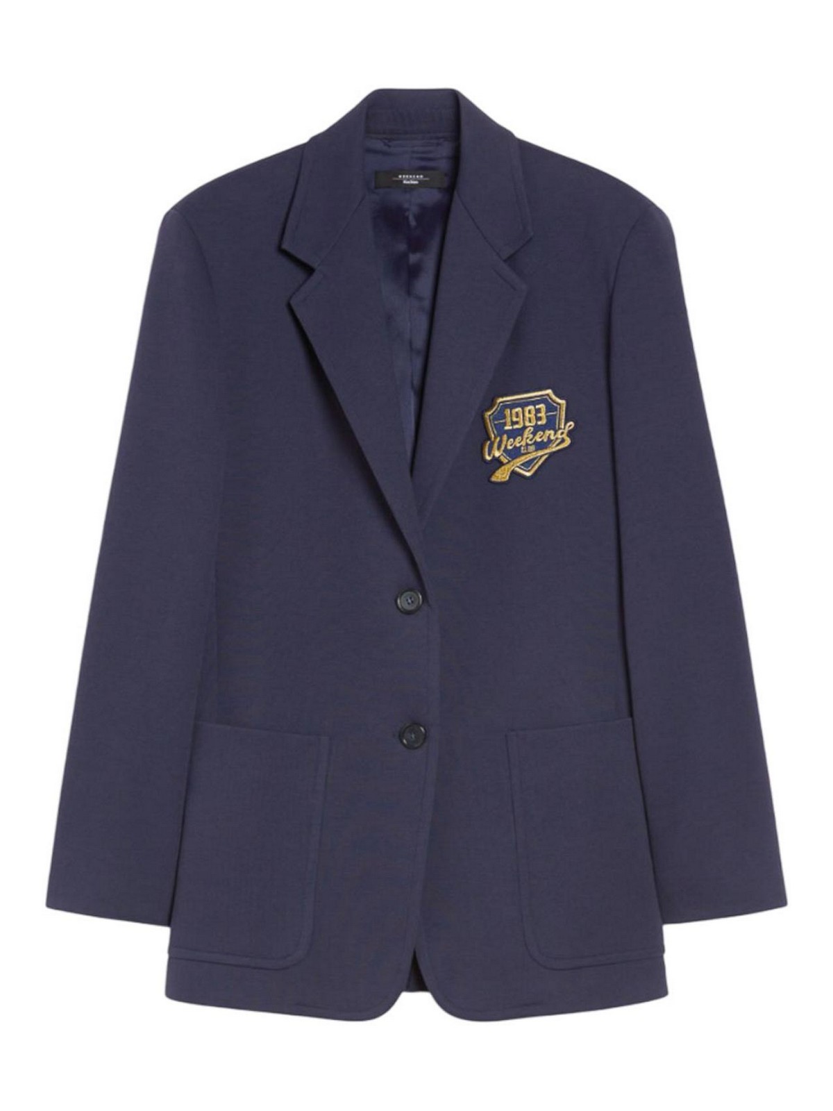 Weekend Max Mara Long-sleeved Suit Coat In Purple