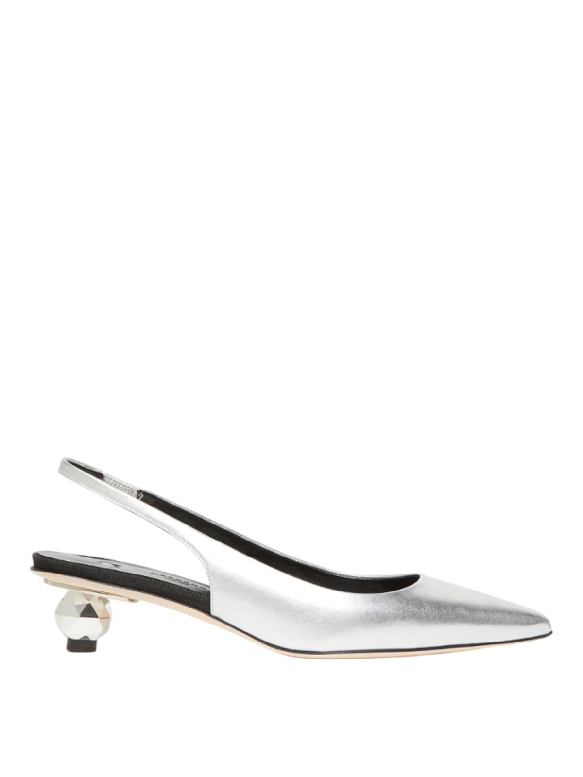 Weekend Max Mara Flats In Silver