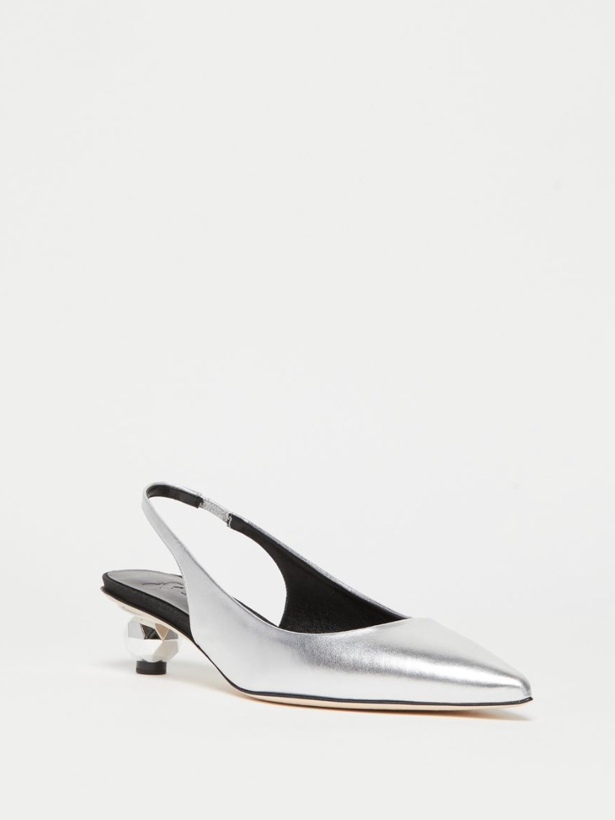 Weekend Max Mara Flats In Silver