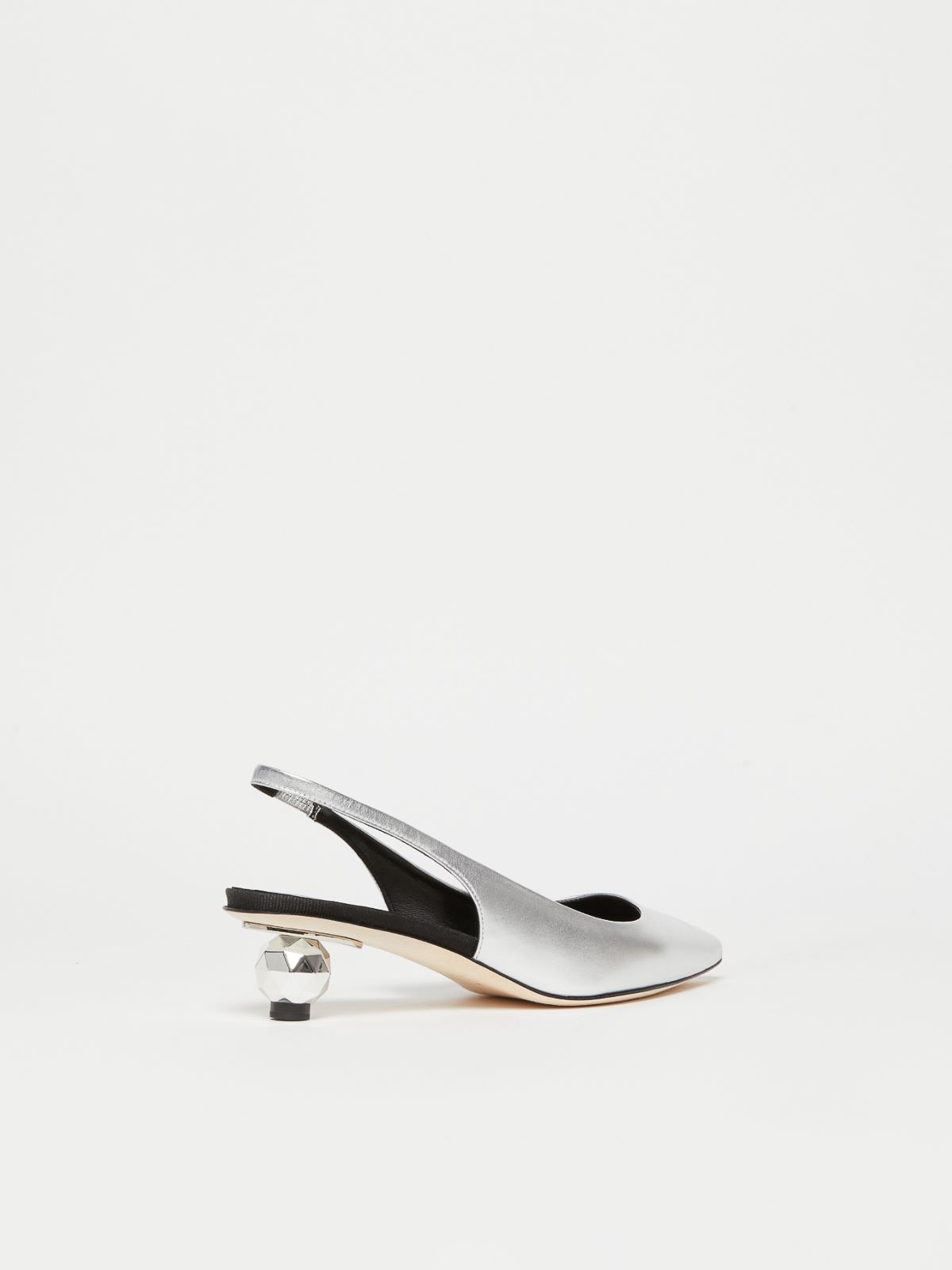 Weekend Max Mara Flats In Silver