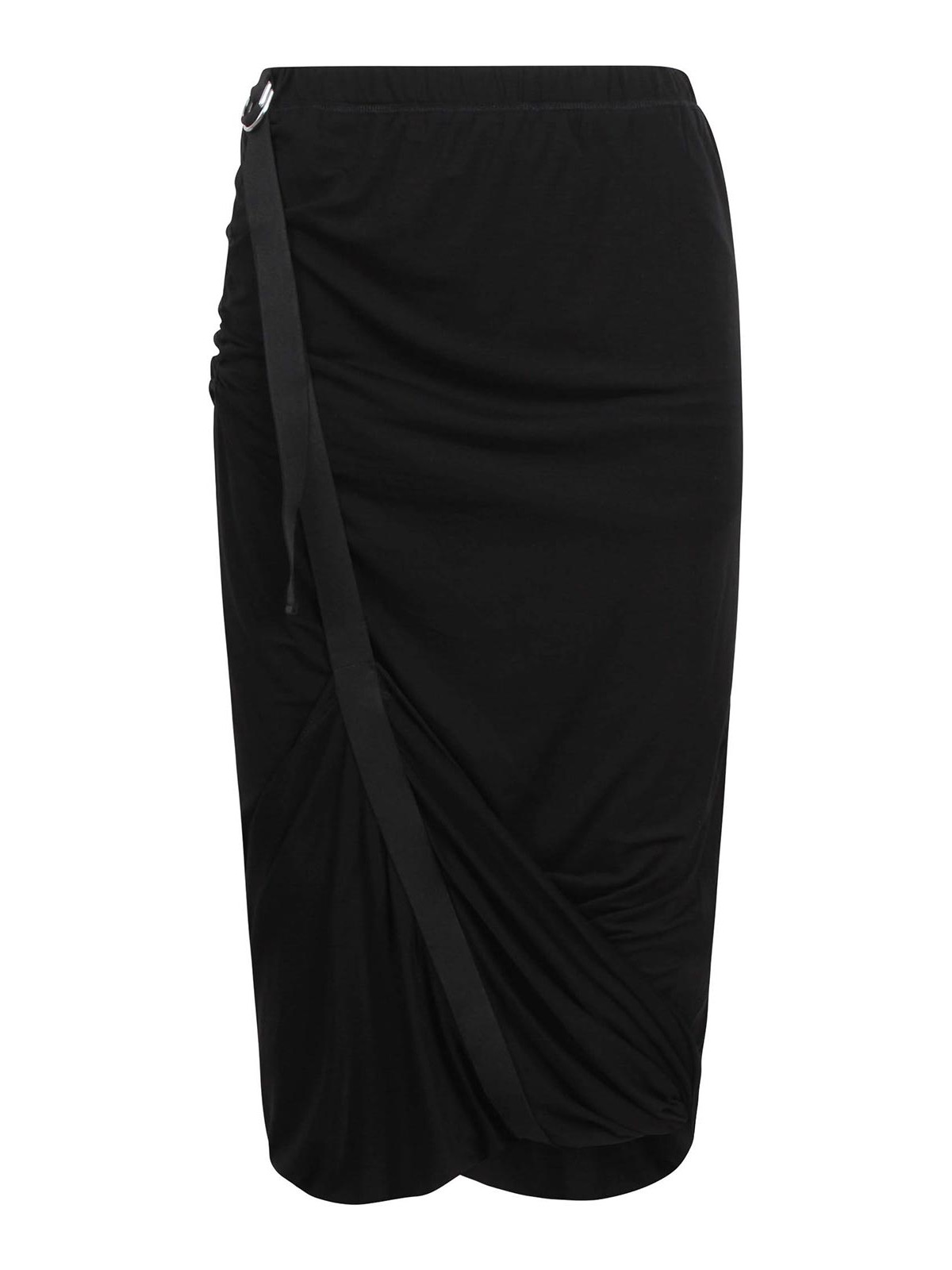 Helmut Lang Wind Midi Skirt In Black