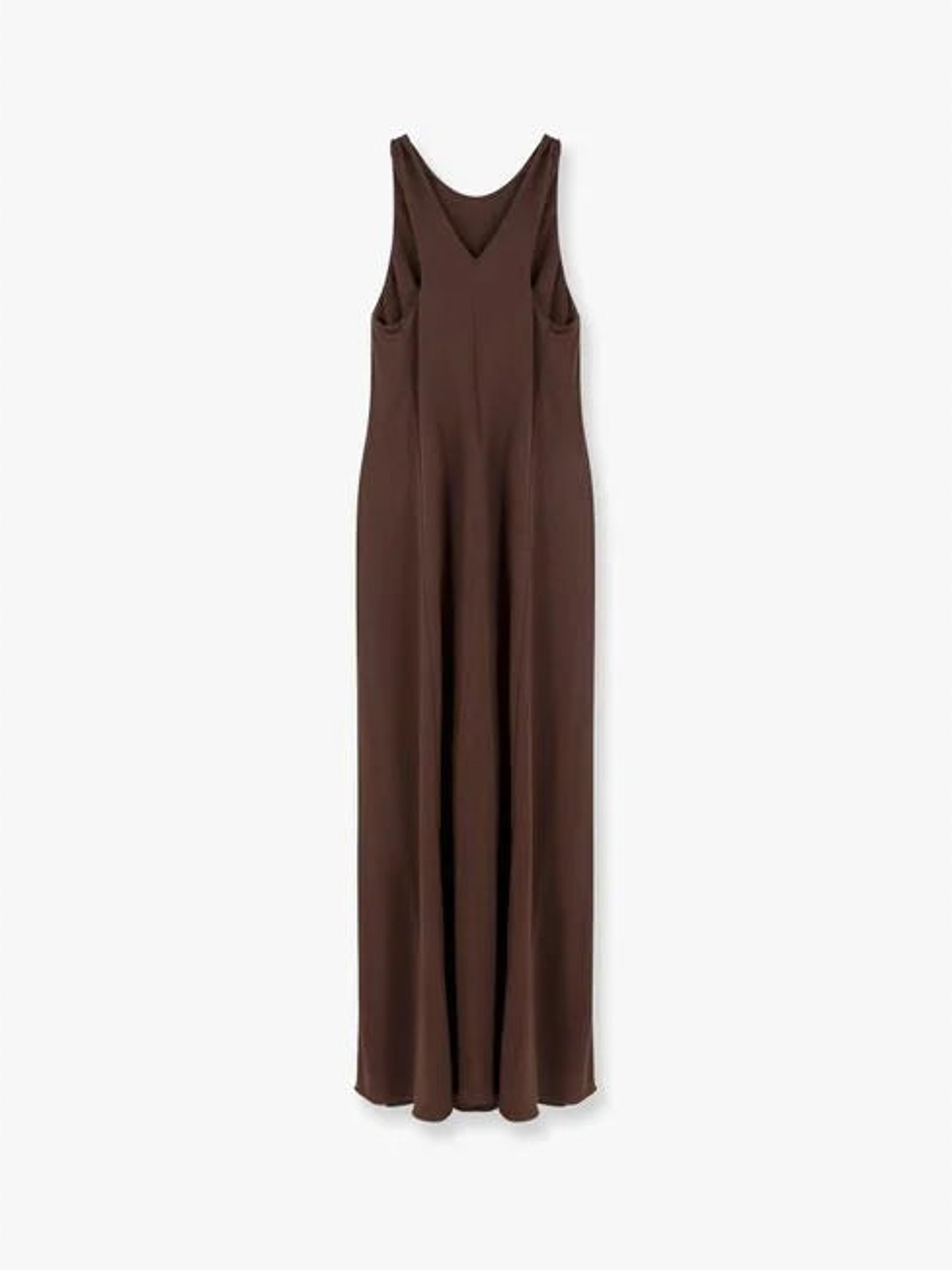 Max Mara Pompei Jersey Long Dress In Brown