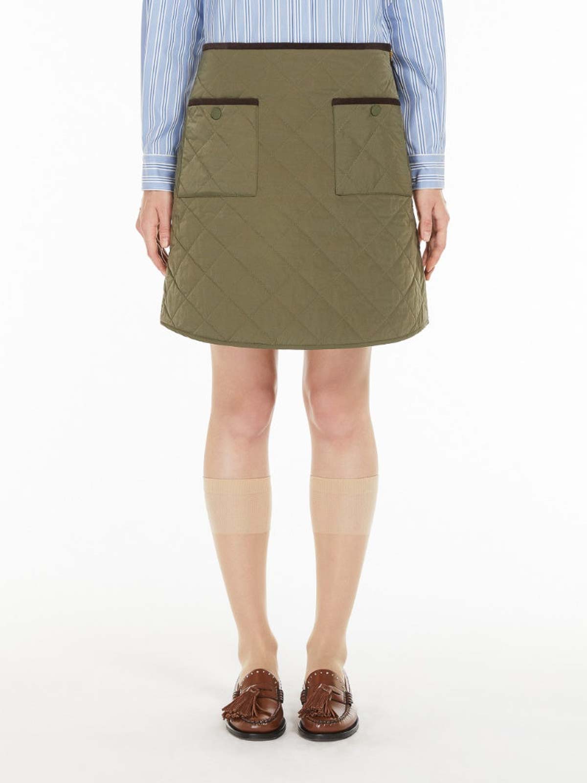 Weekend Max Mara Minifalda - Marrón Claro In Green