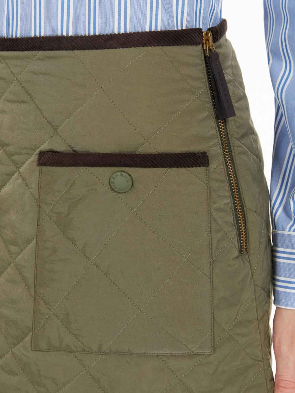 Weekend Max Mara Minifalda - Marrón Claro In Green