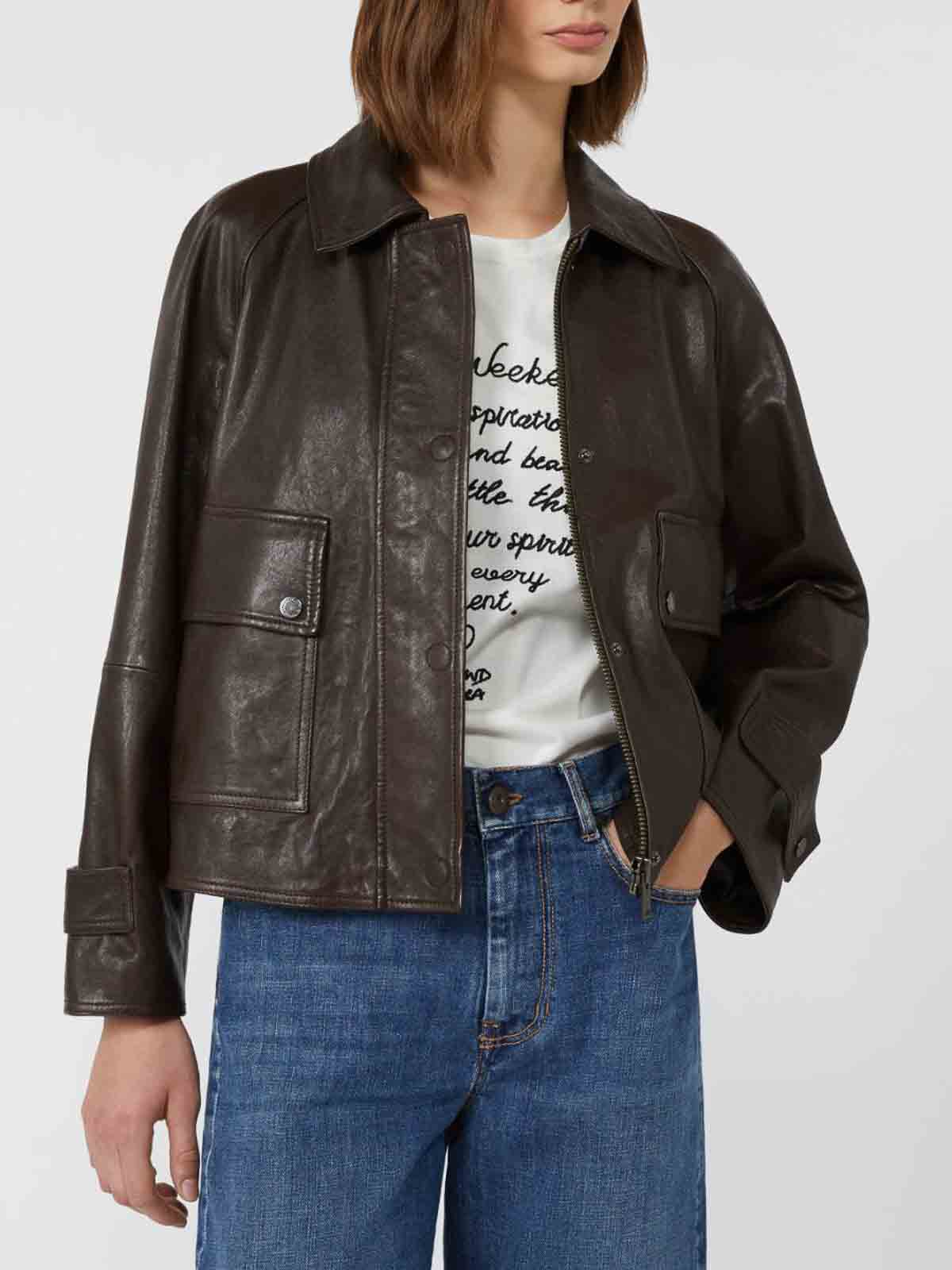 Weekend Max Mara Ebony Berbice Jacket In Brown