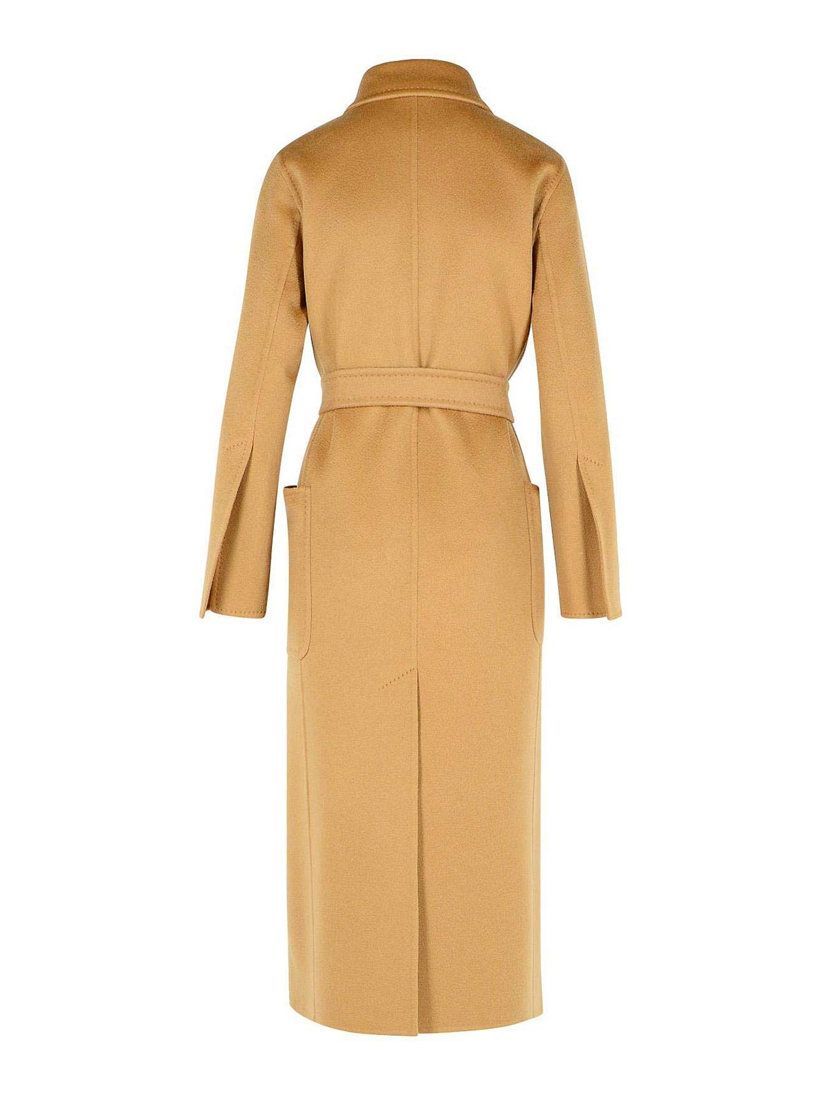 Max Mara Artur Beige Cashmere Coat In Gold