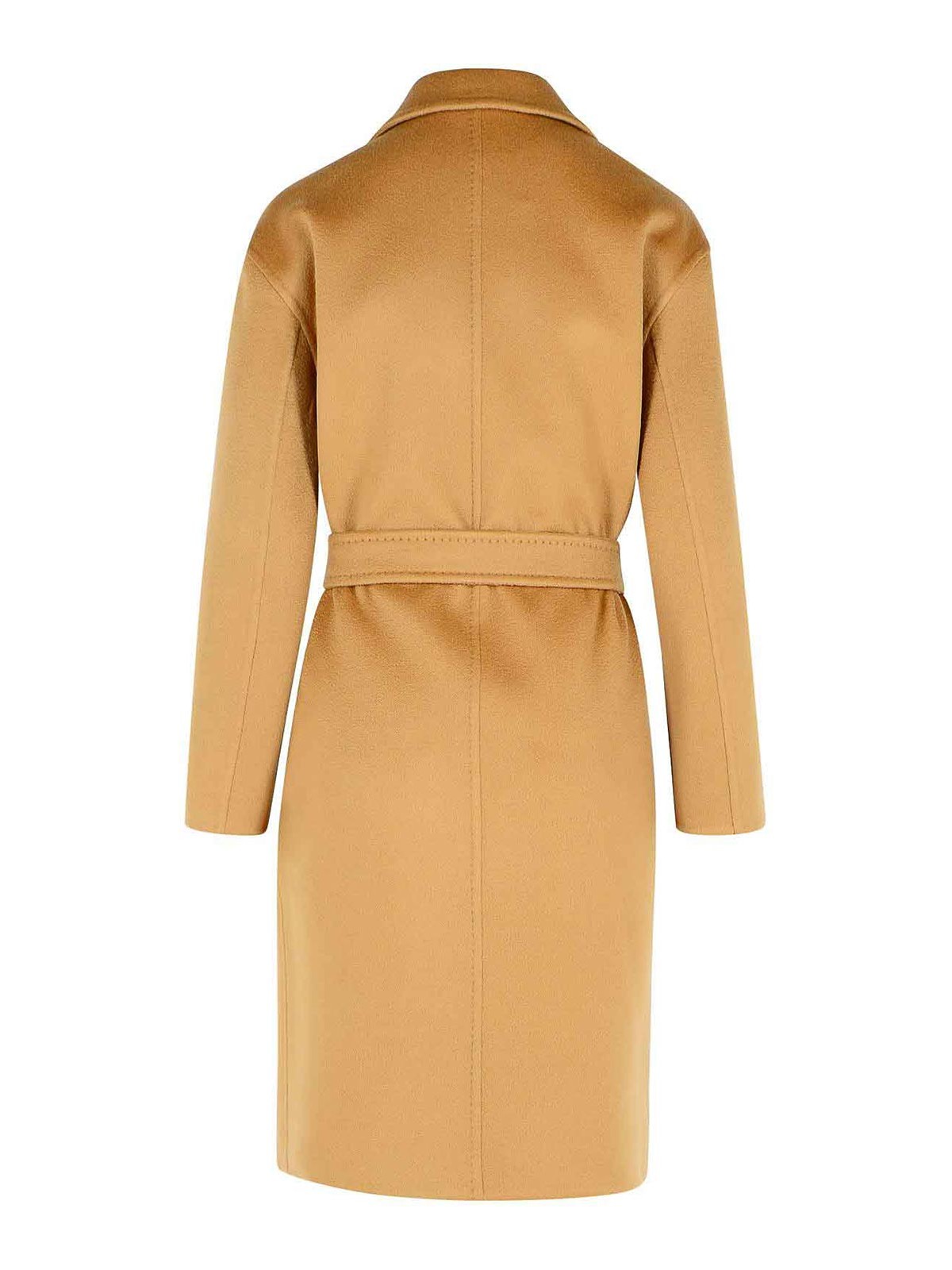 Max Mara Melinda Beige Cashmere Coat In Brown