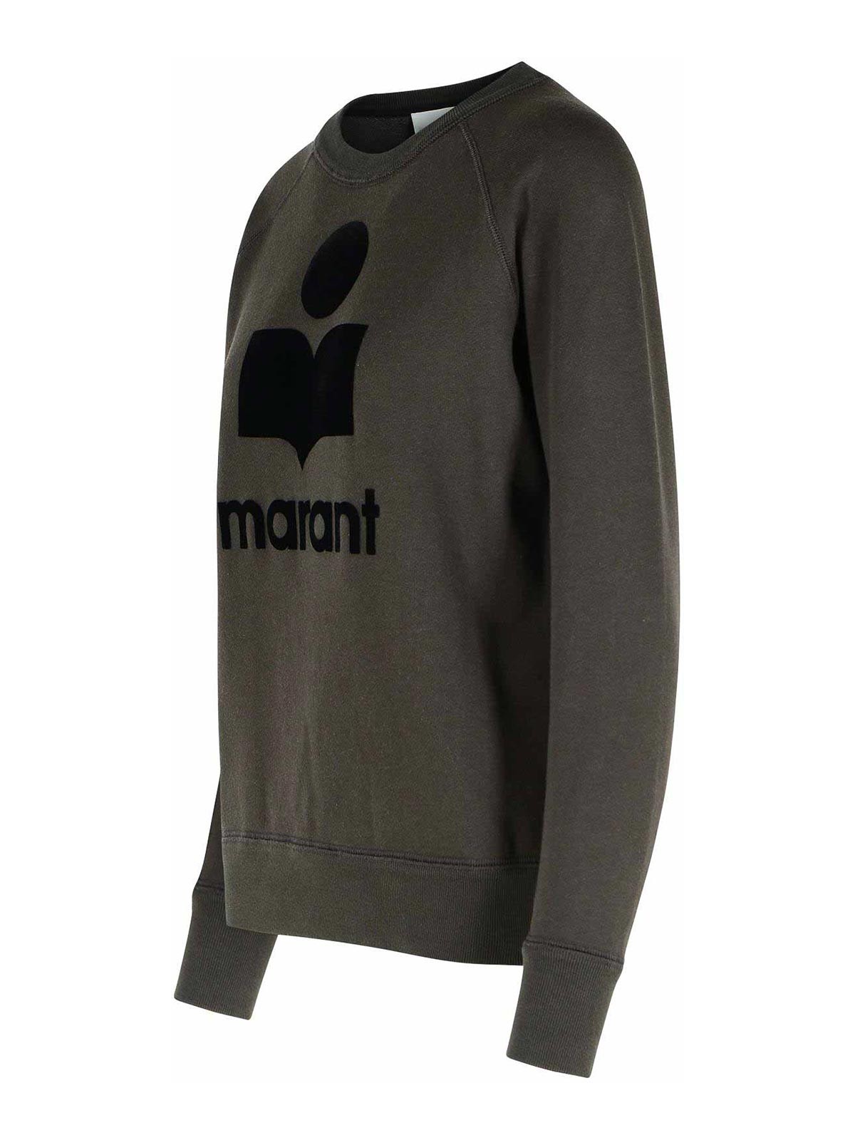 Isabel Marant Millyny Black Cotton Blend Sweatshirt In Gray