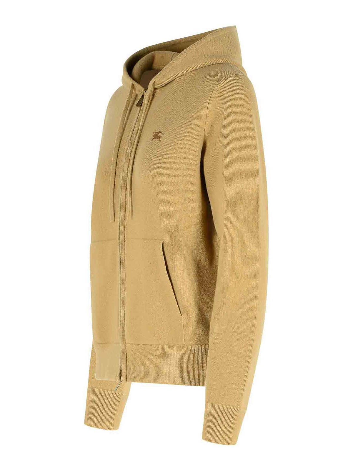 Burberry Flax Cashmere Blend Sweatshirt In Neutral