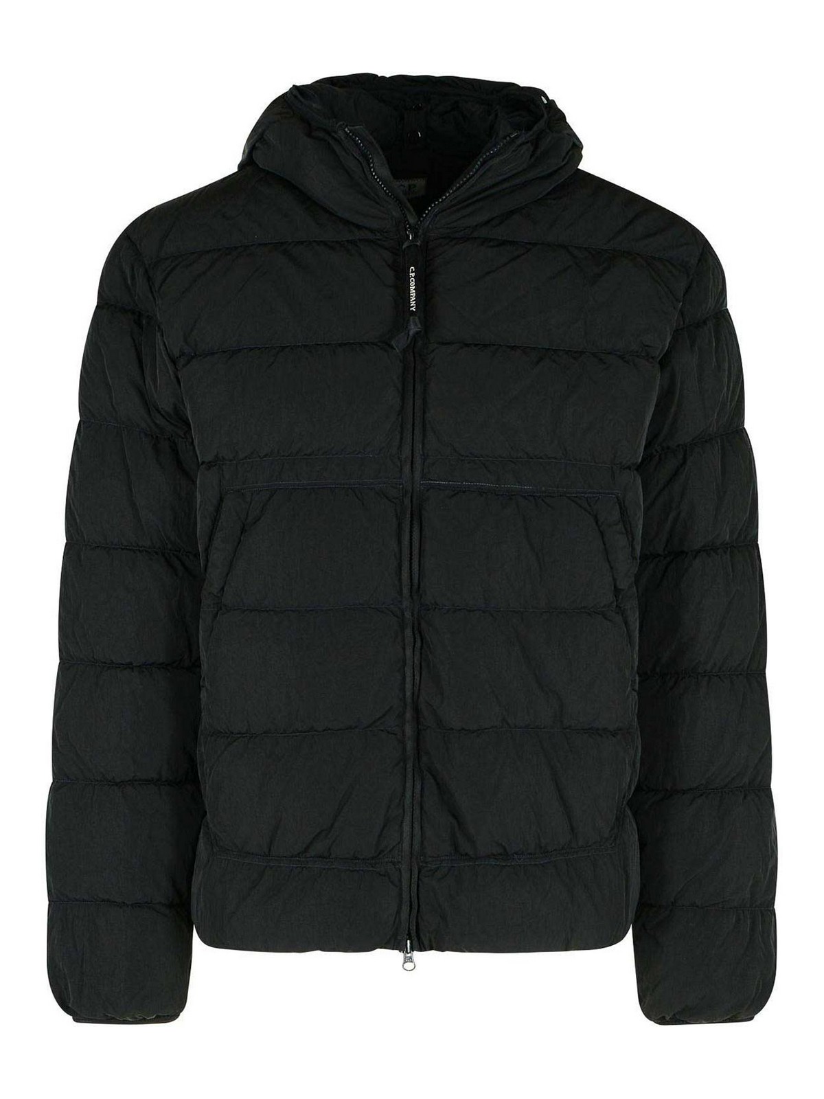 C.p. Company Chrome-r Black Polyamide Down Jacket In Black