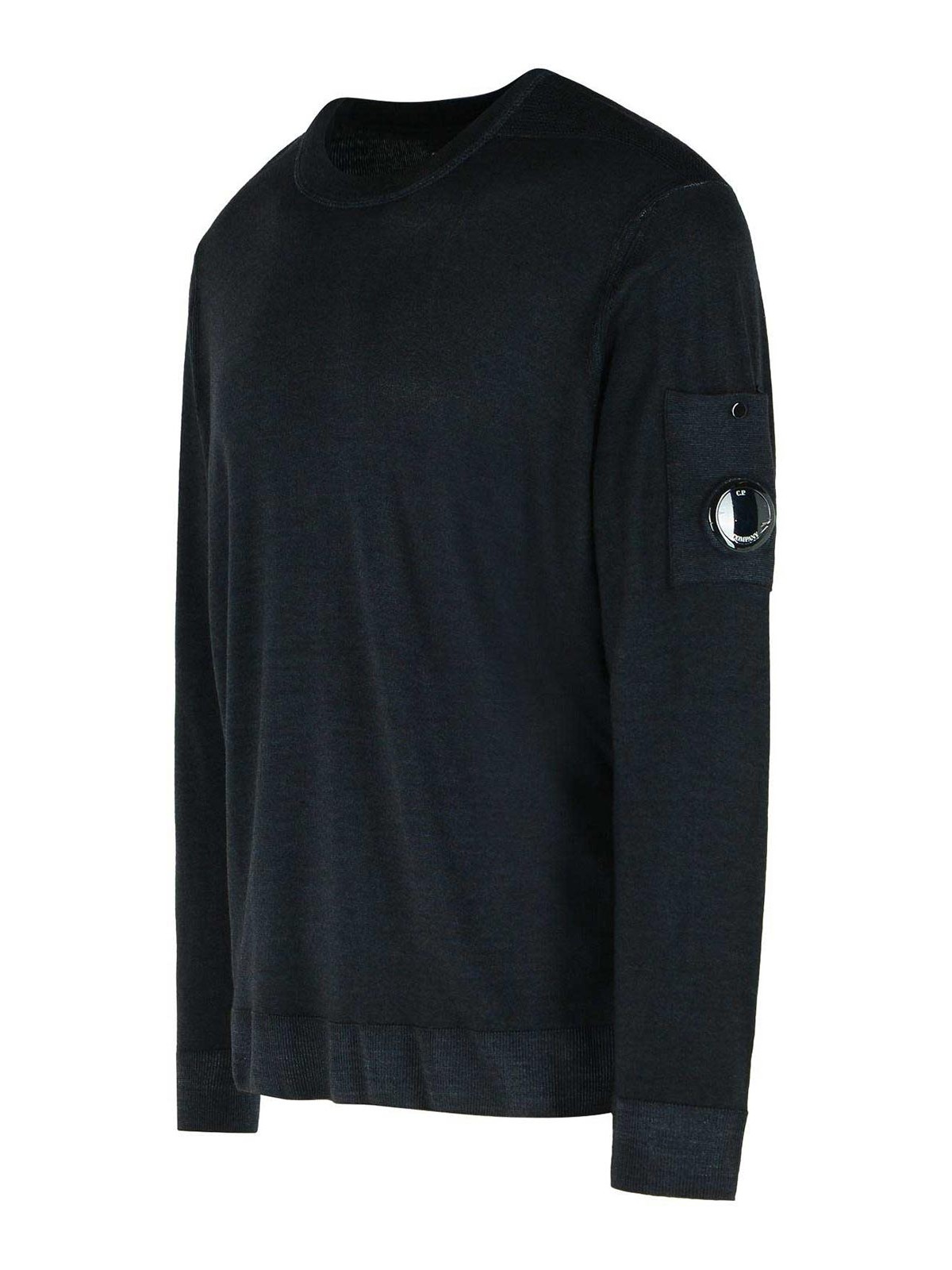 C.p. Company C.p.company Cotton Crew-neck Sweatshirt In Black